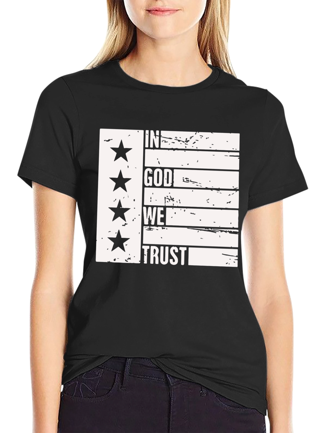 In God We Trust Patriotic Graphic Tee