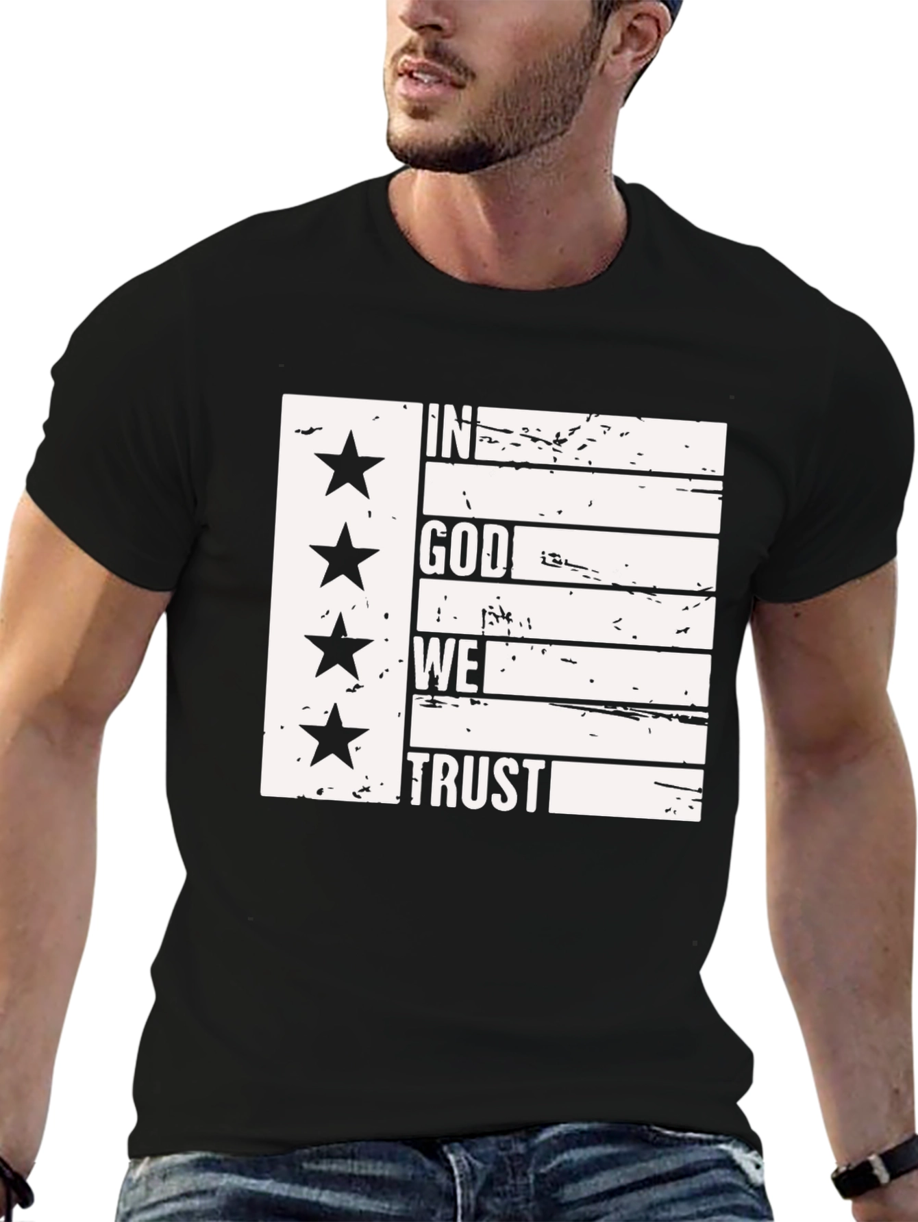 In God We Trust Patriotic Graphic Tee