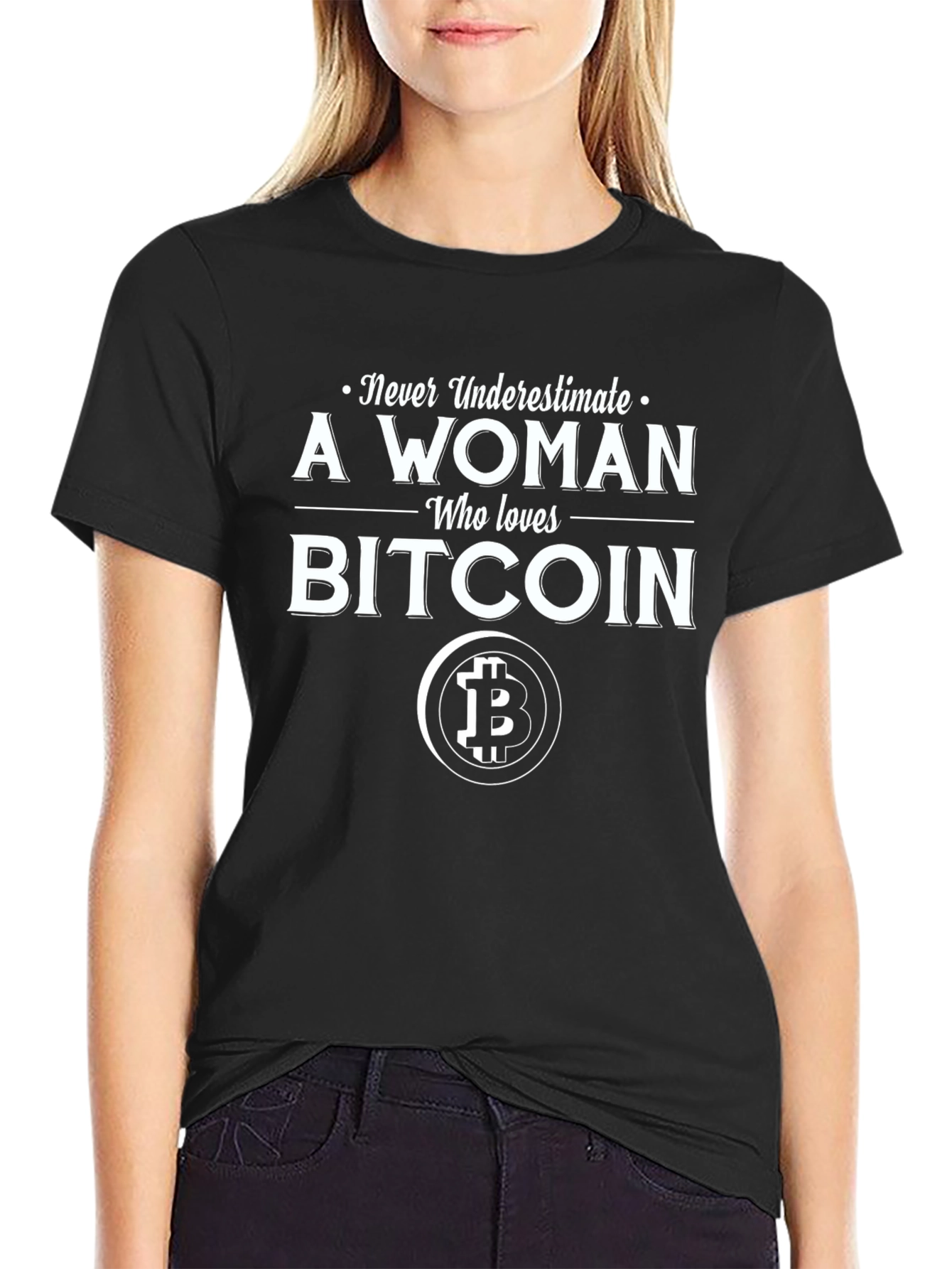 Bitcoin Lover Womens Graphic Tee