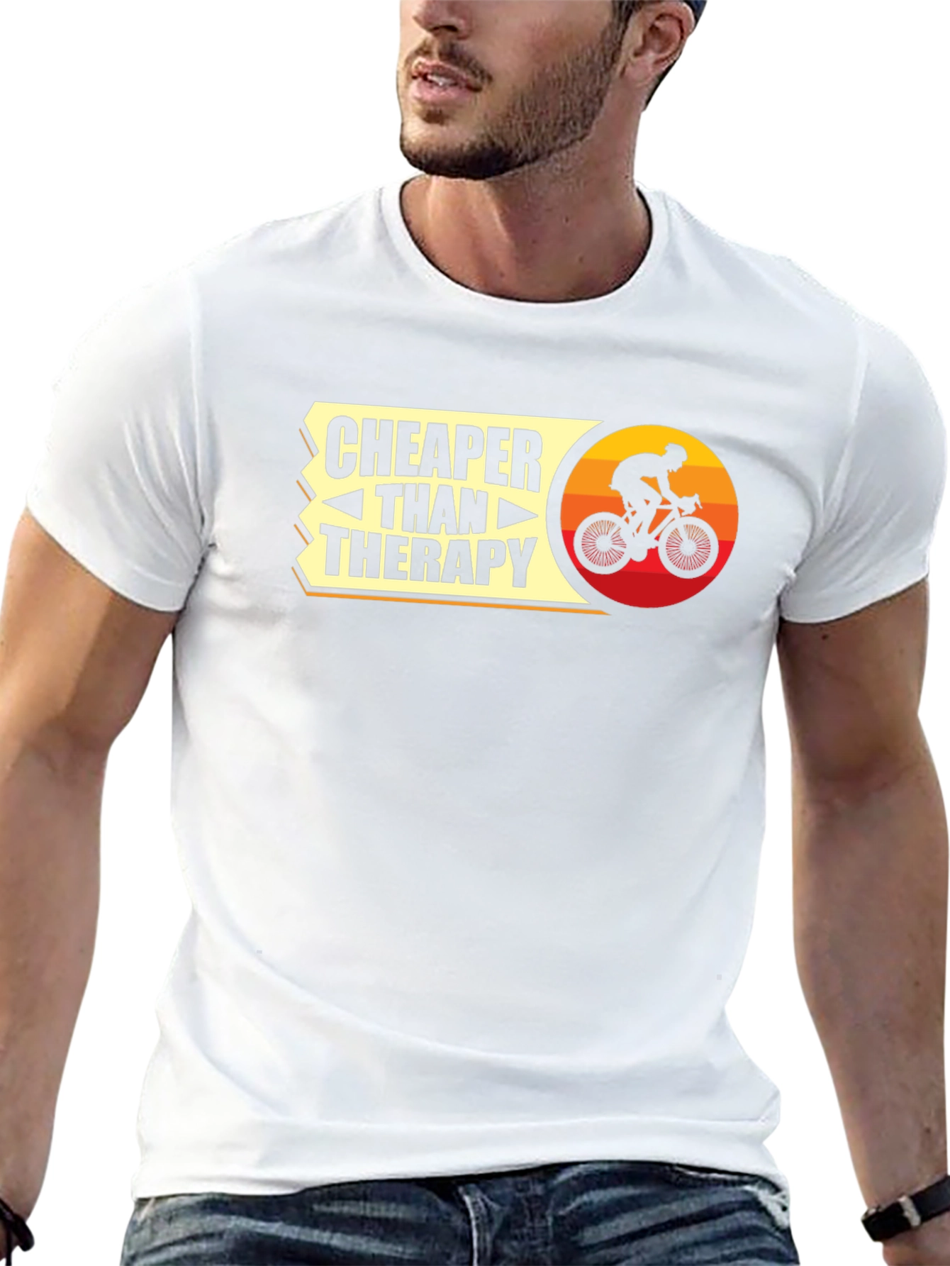 Cheaper Than Therapy Cycling T-Shirt
