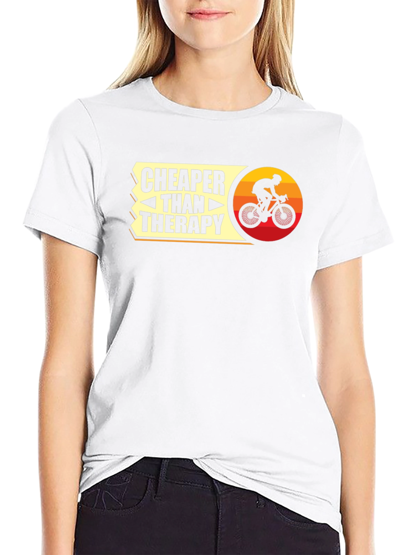 Cheaper Than Therapy Cycling T-Shirt