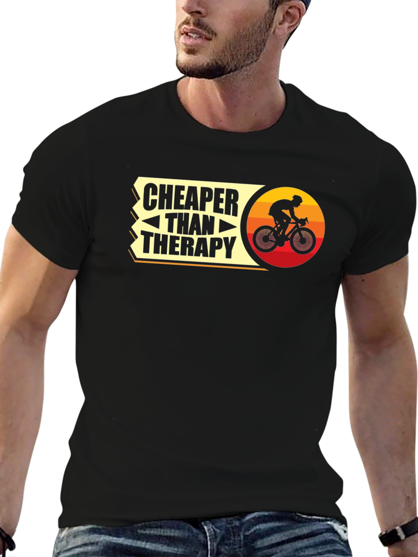 Cheaper Than Therapy Cycling T-Shirt