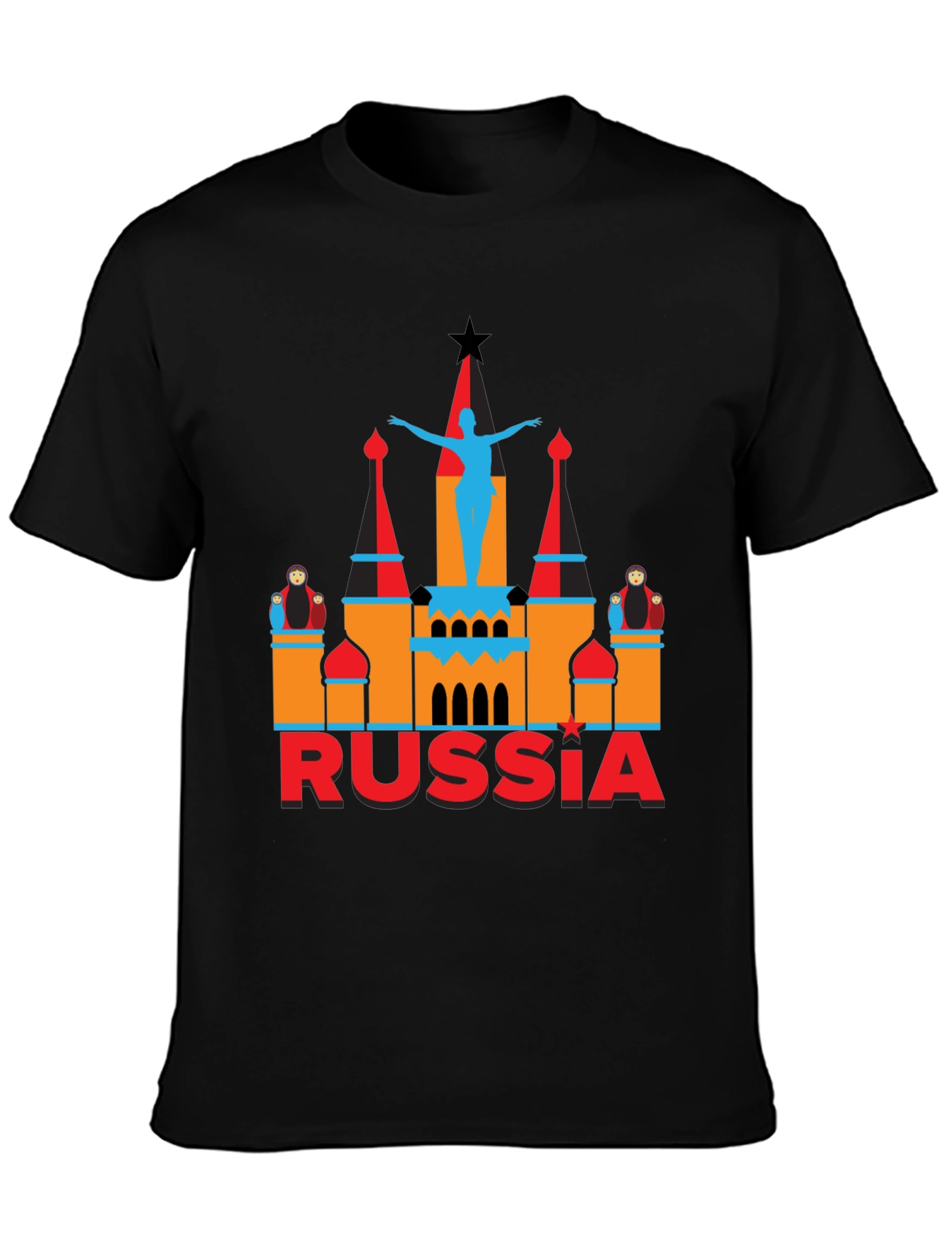 Russia Graphic Tee - Black