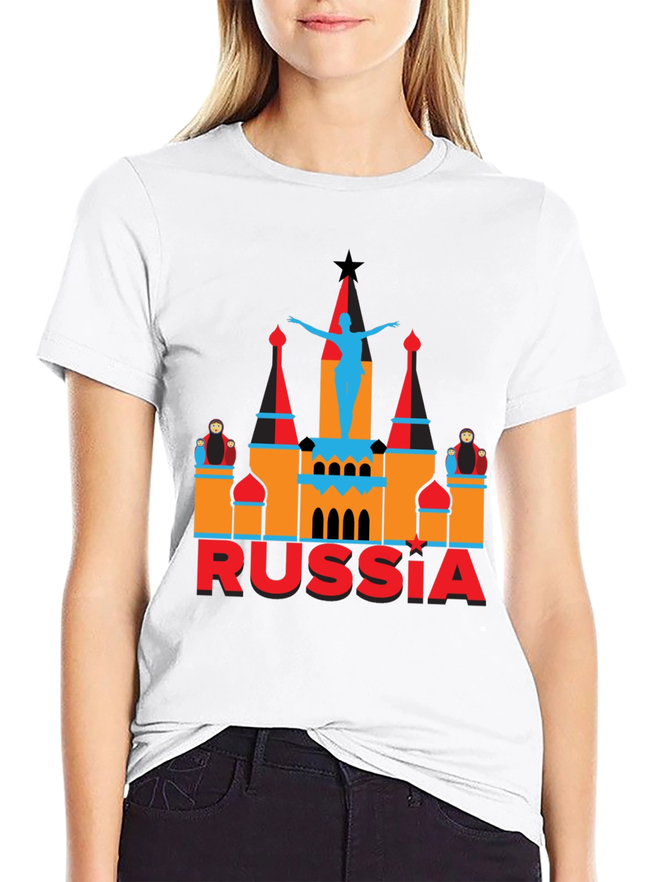 Russia Graphic Tee - Black