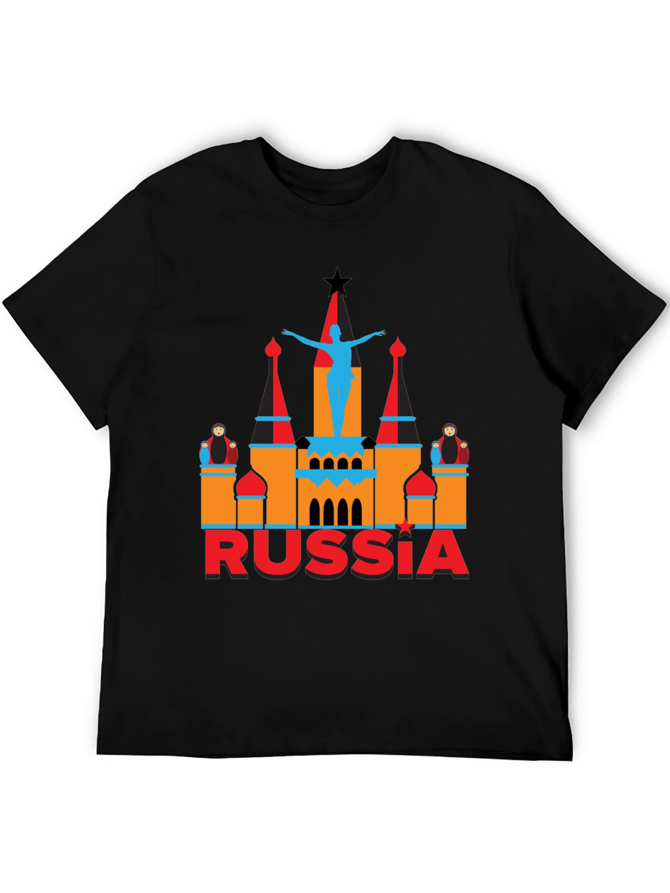Russia Graphic Tee - Black