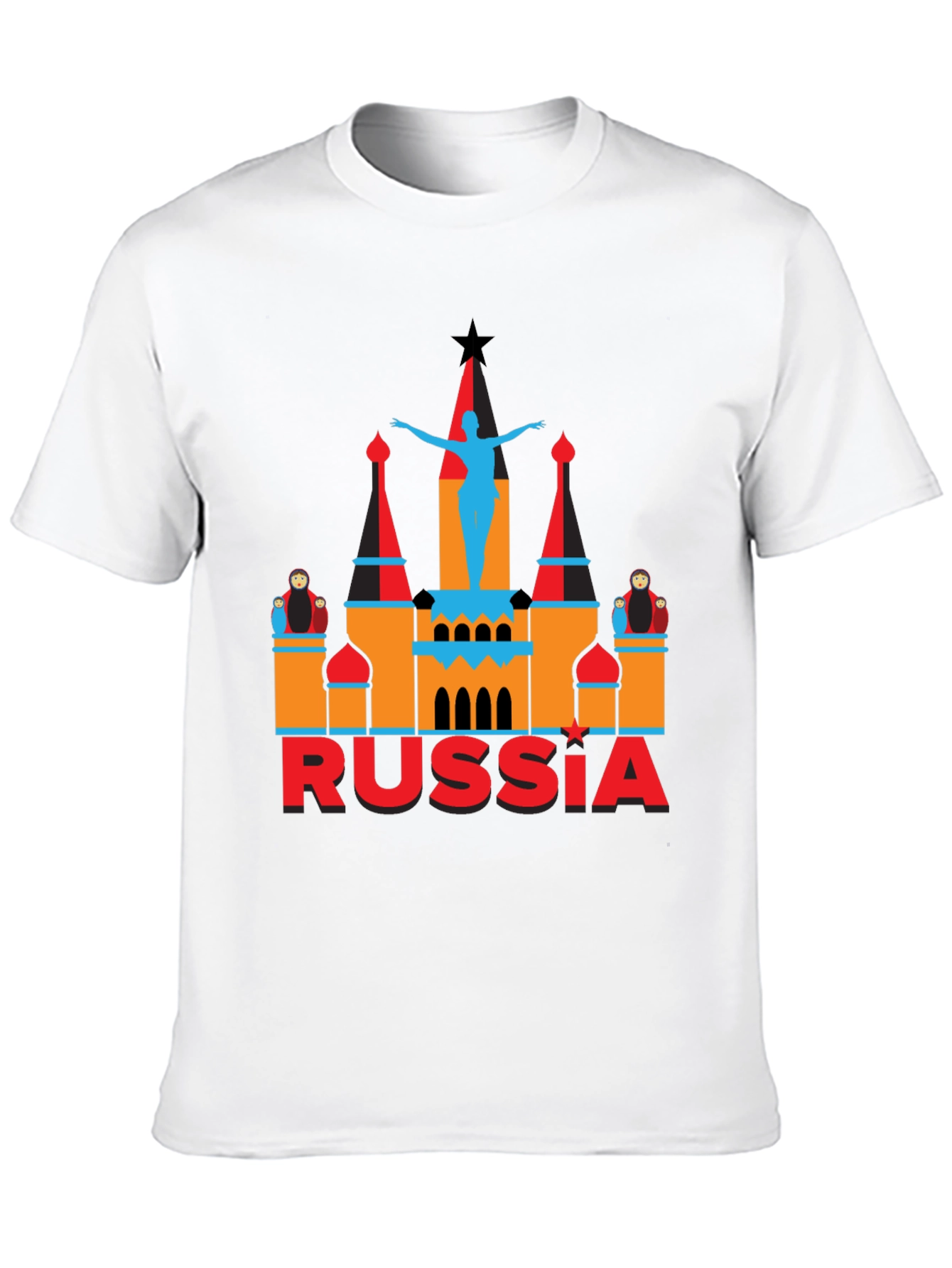 Russia Graphic Tee - Black