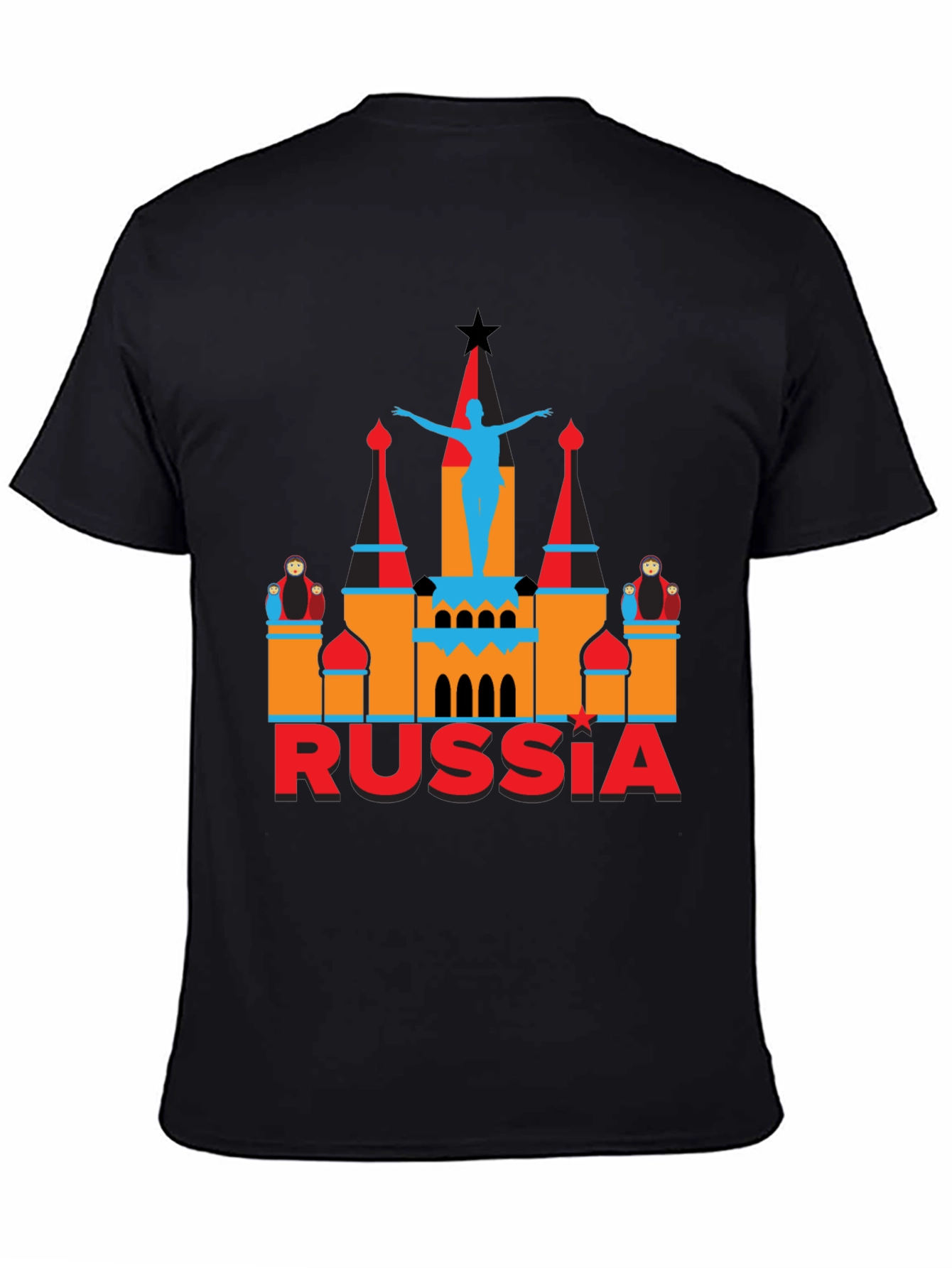 Russia Graphic Tee - Black