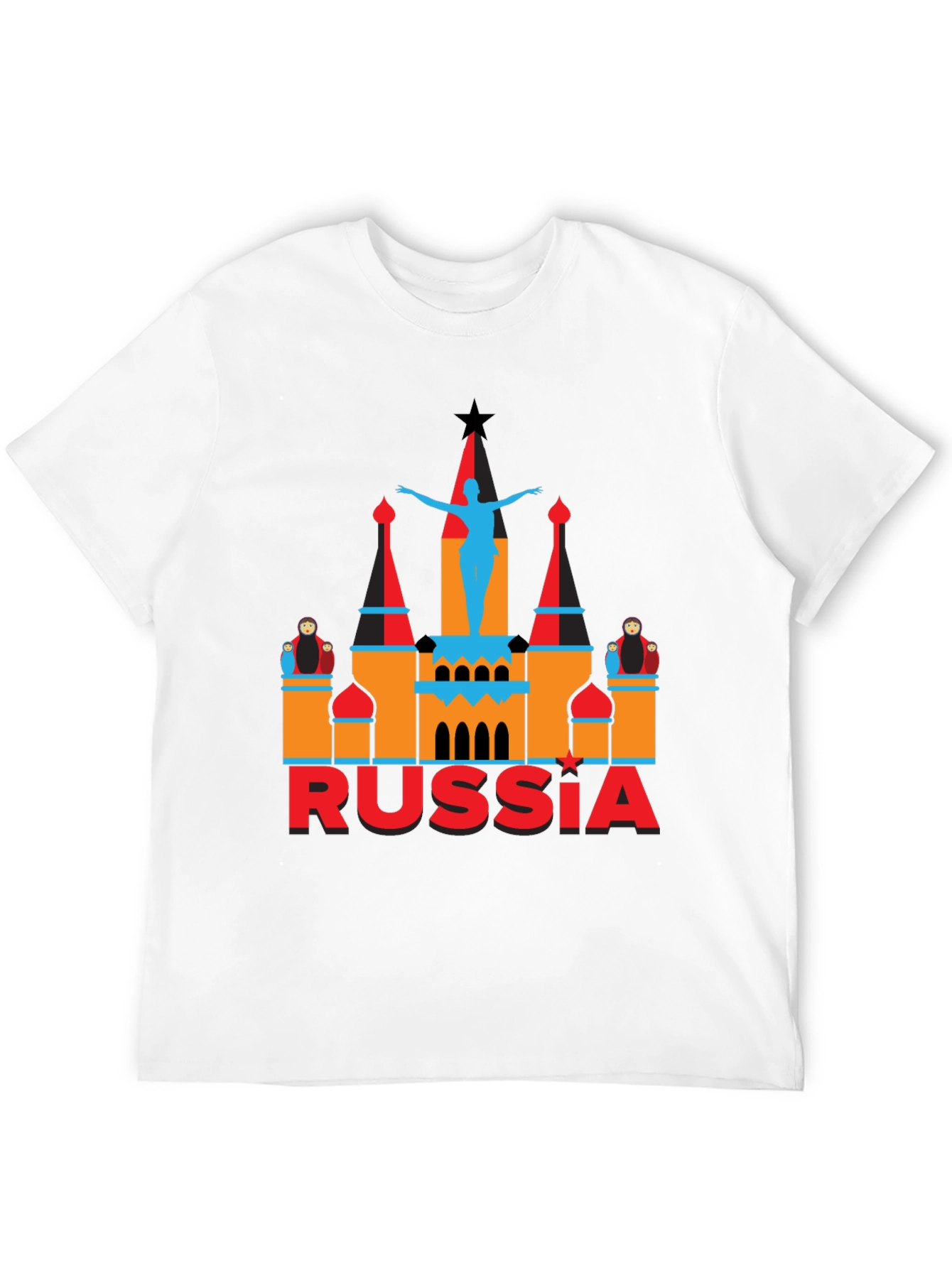 Russia Graphic Tee - Black