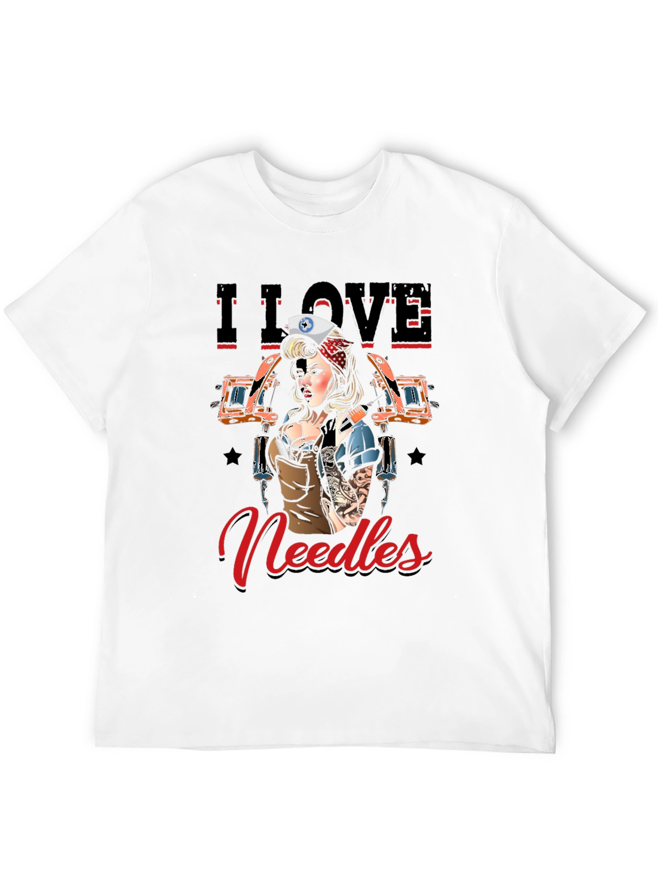 I Love Needles Tattoo Artist T-Shirt