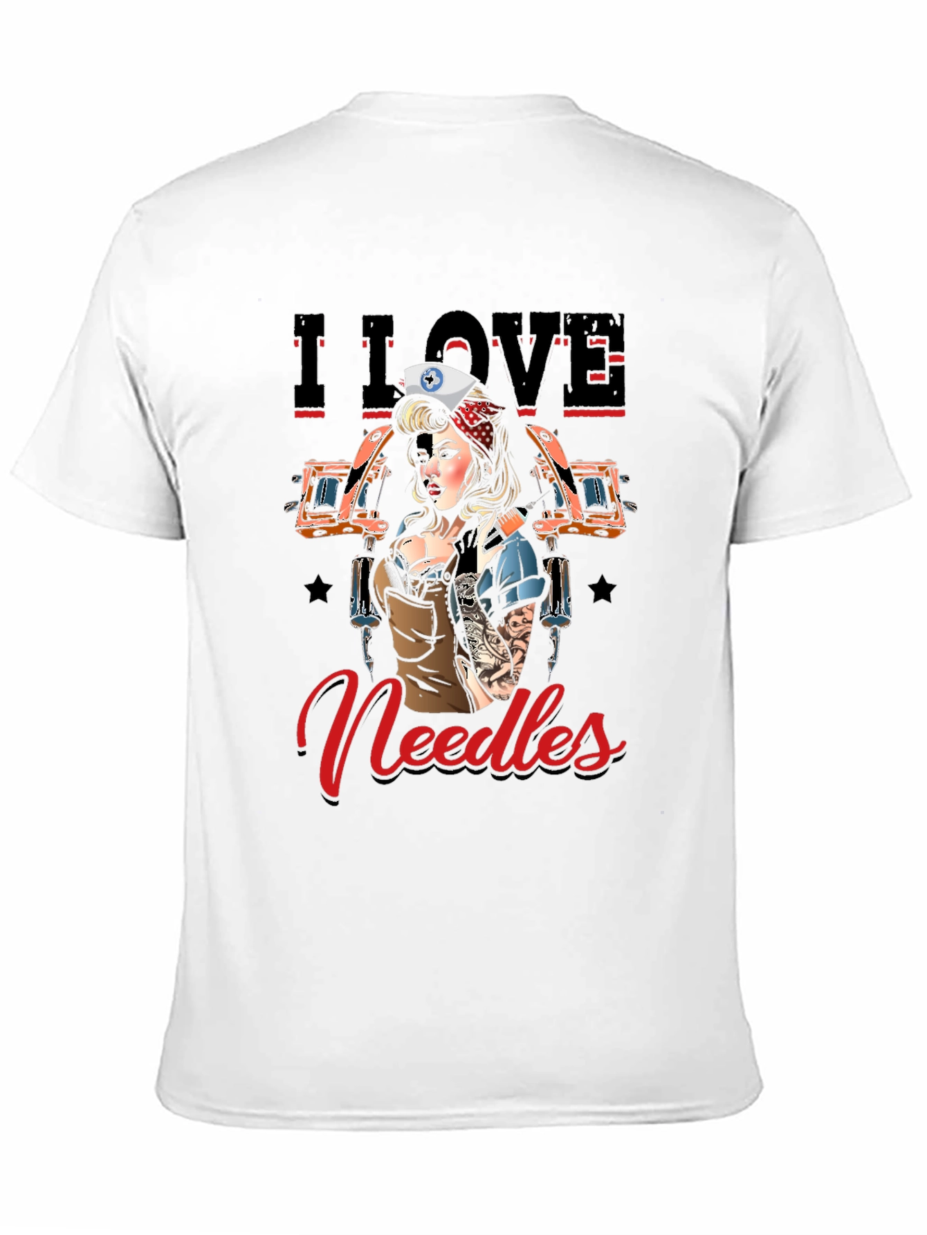 I Love Needles Tattoo Artist T-Shirt