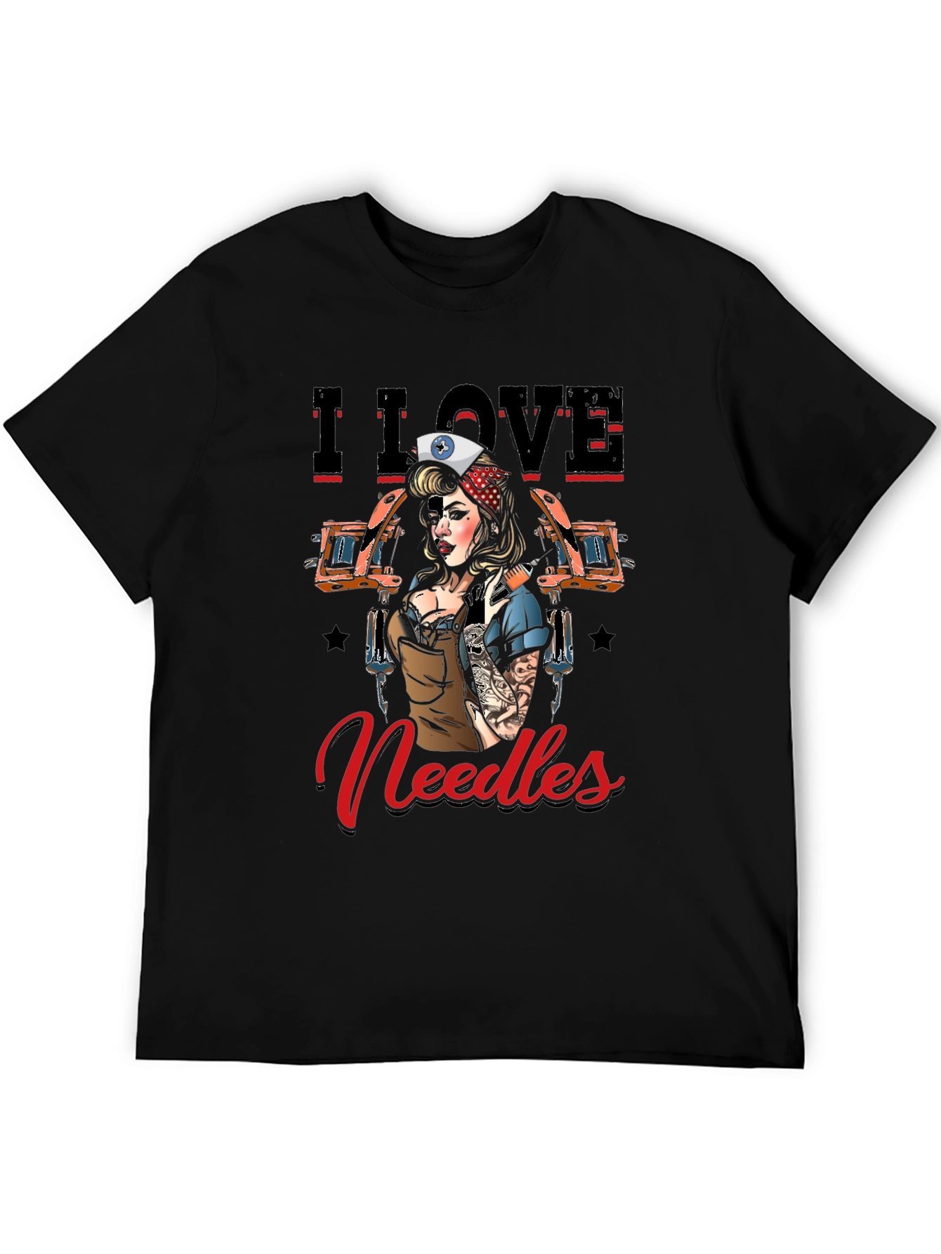 I Love Needles Tattoo Artist T-Shirt