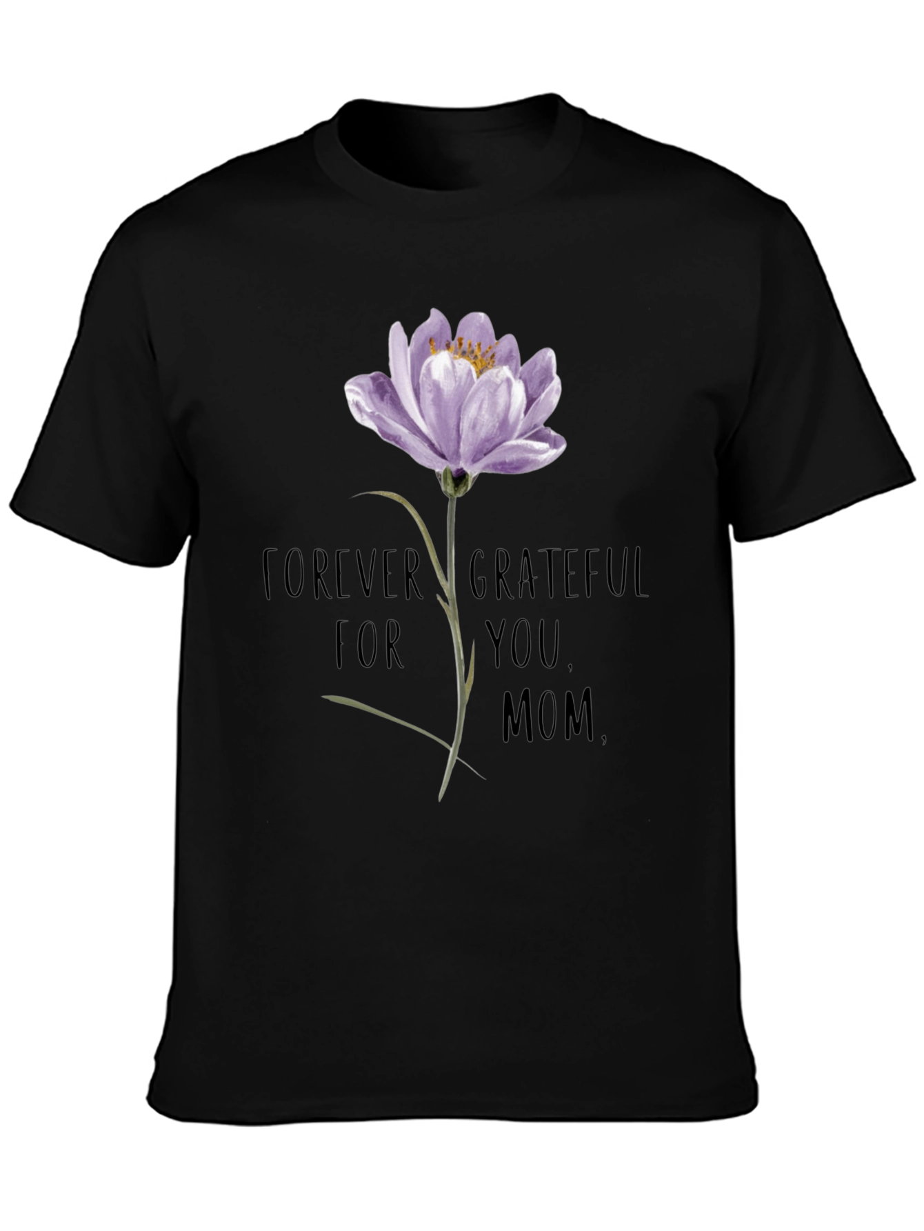 Forever Grateful Mom Floral T-Shirt