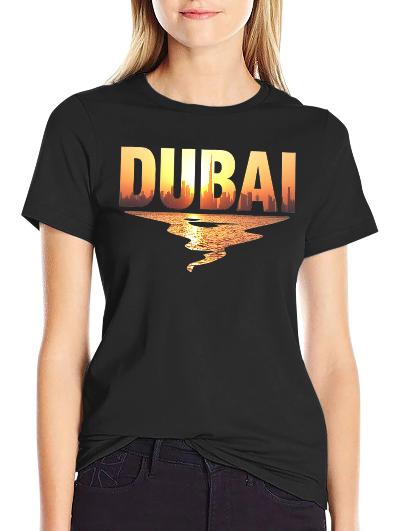 Dubai Skyline Graphic T-Shirt