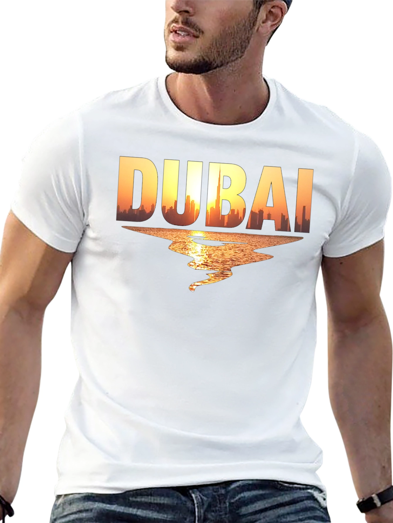 Dubai Skyline Graphic T-Shirt