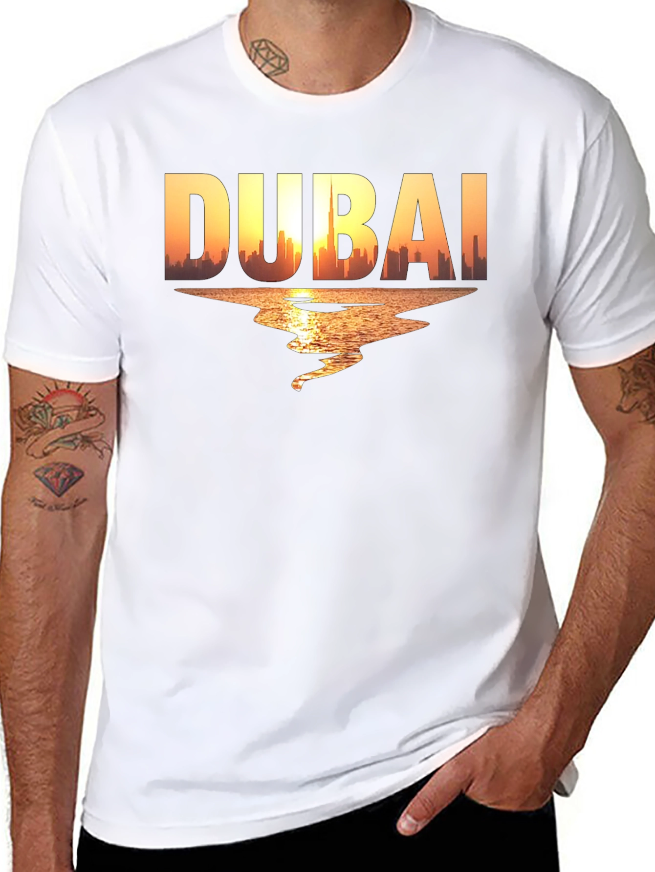 Dubai Skyline Graphic T-Shirt