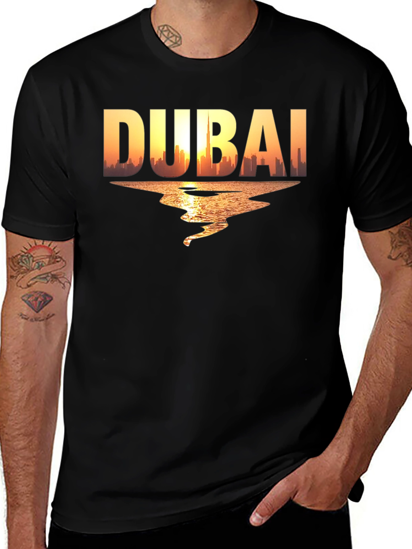Dubai Skyline Graphic T-Shirt