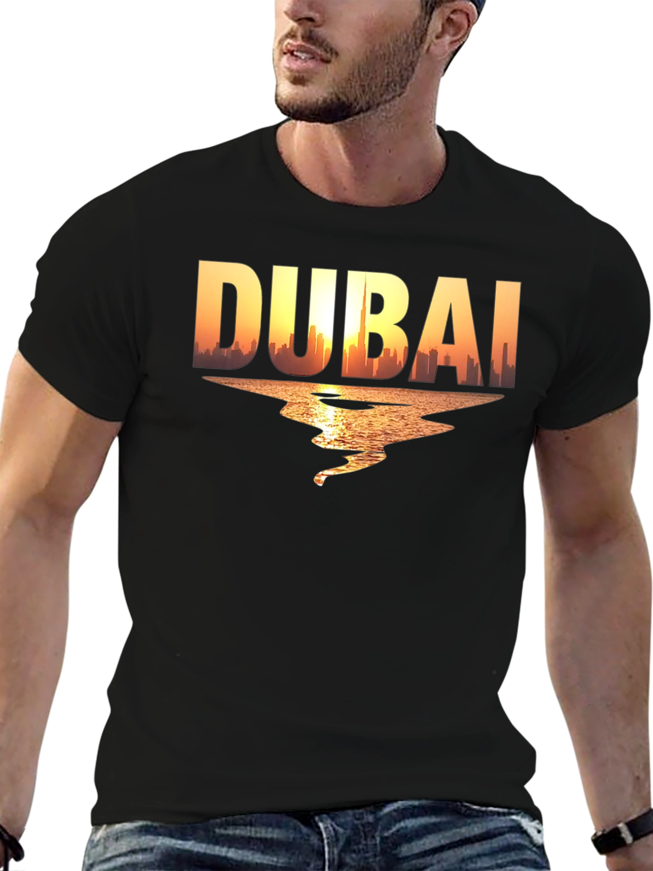 Dubai Skyline Graphic T-Shirt