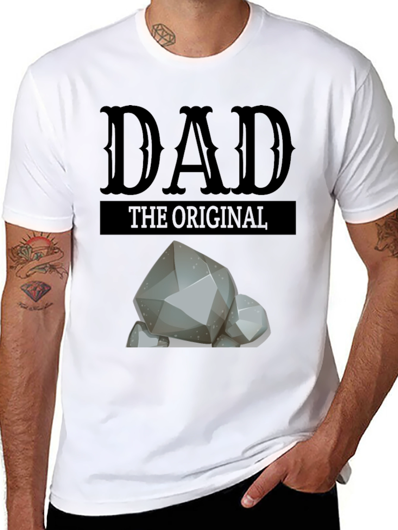 Dad The Original Rocks T-Shirt
