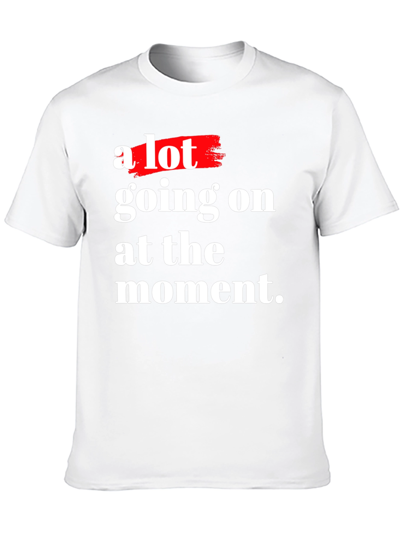 A Lot Going On Black Cotton Graphic T-Shirt