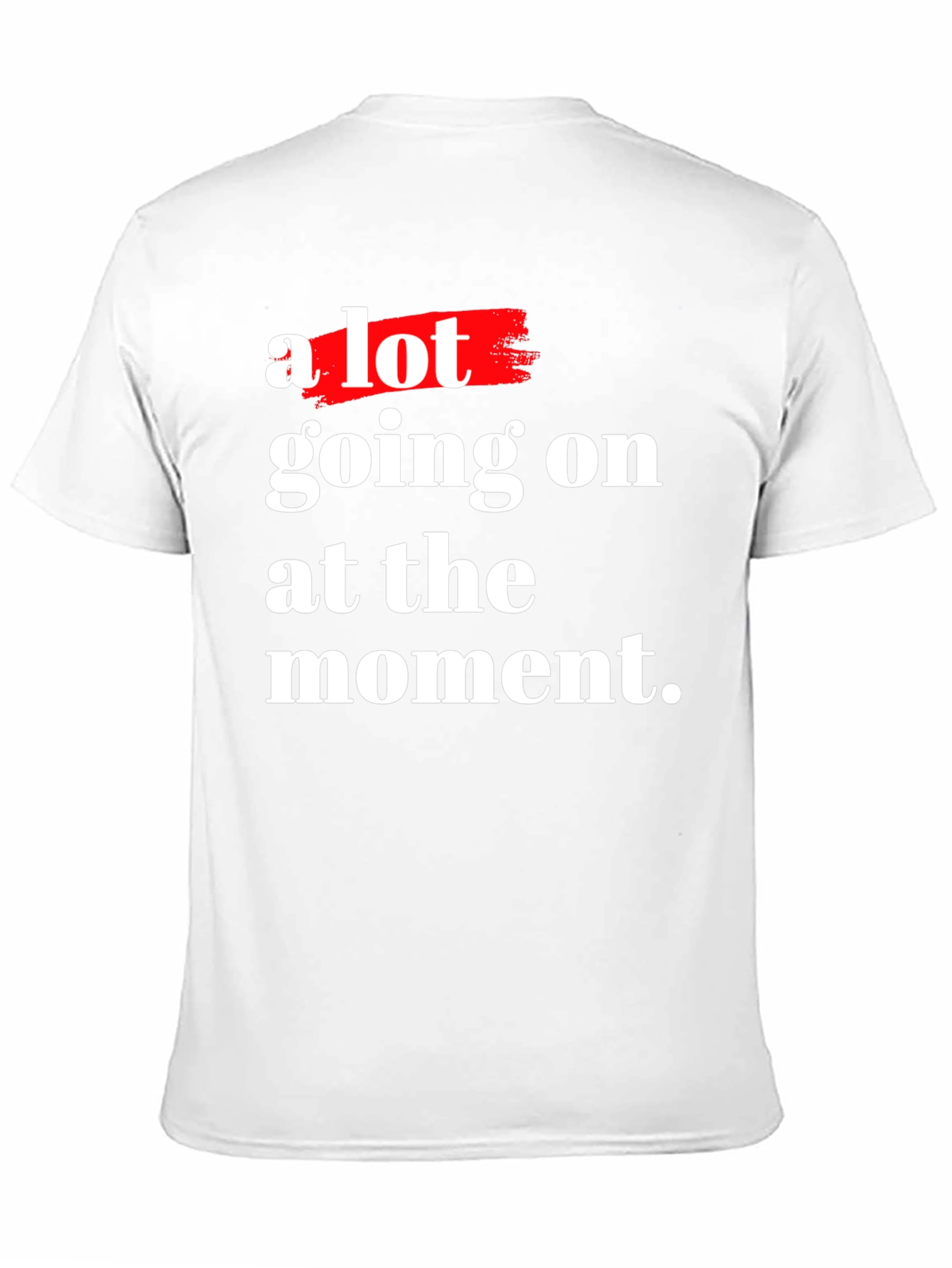 A Lot Going On Black Cotton Graphic T-Shirt