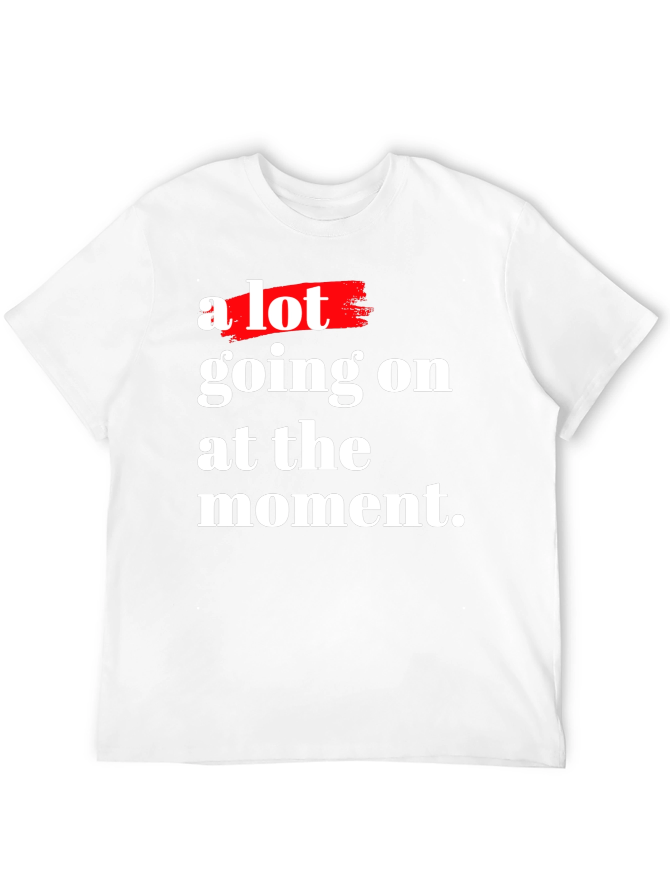 A Lot Going On Black Cotton Graphic T-Shirt