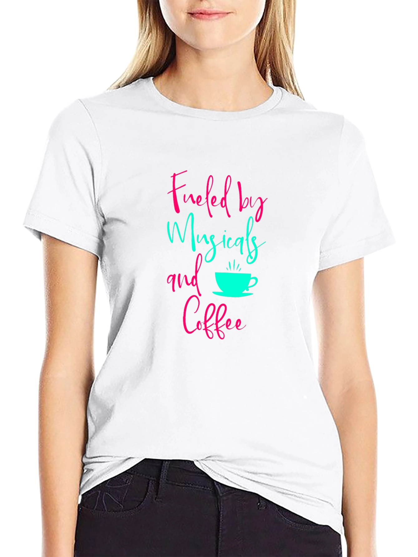 Fueled by Musicals and Coffee Graphic Tee