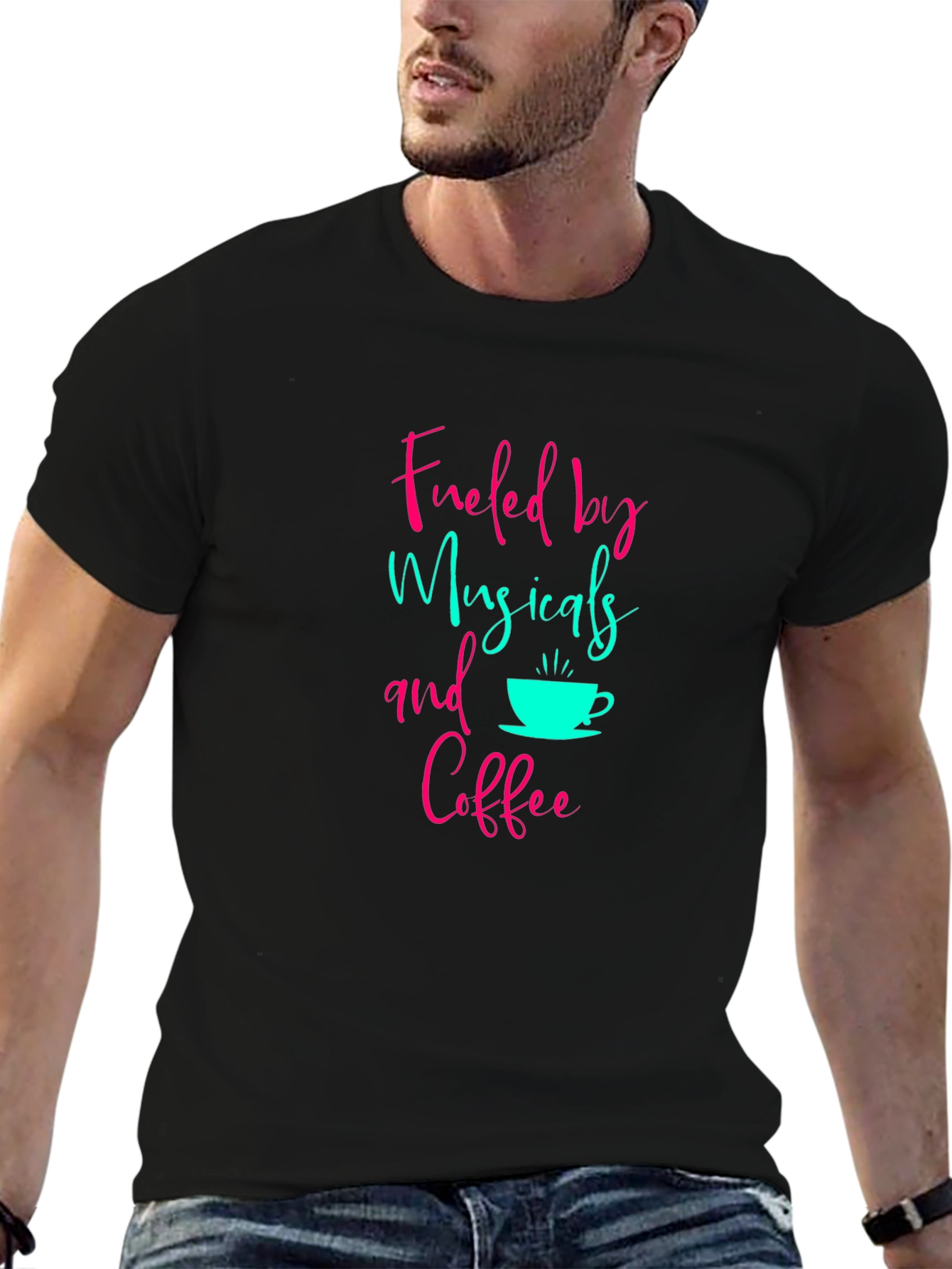 Fueled by Musicals and Coffee Graphic Tee
