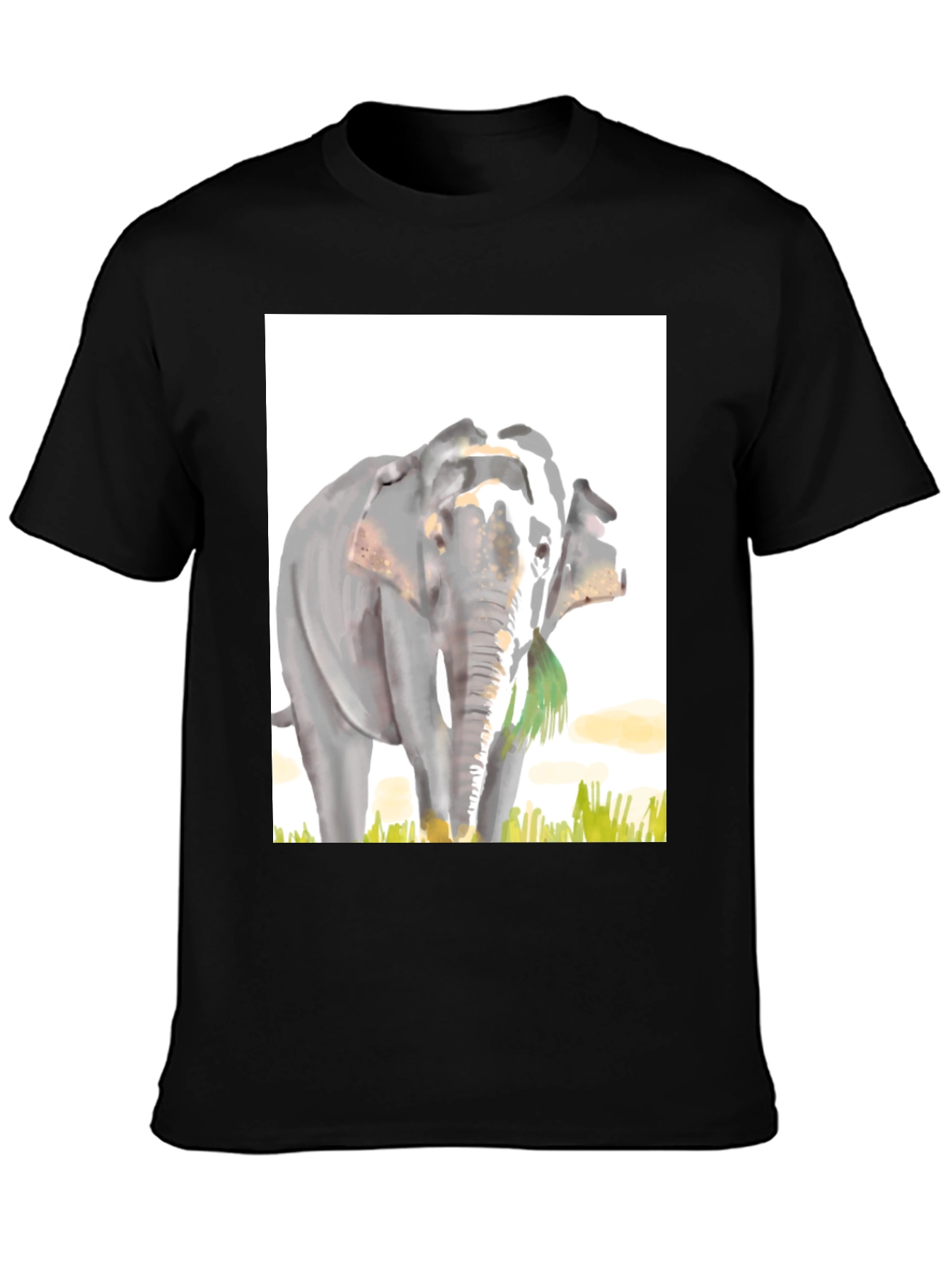 Elephant Graphic Tee - Stylish Animal Print Shirt
