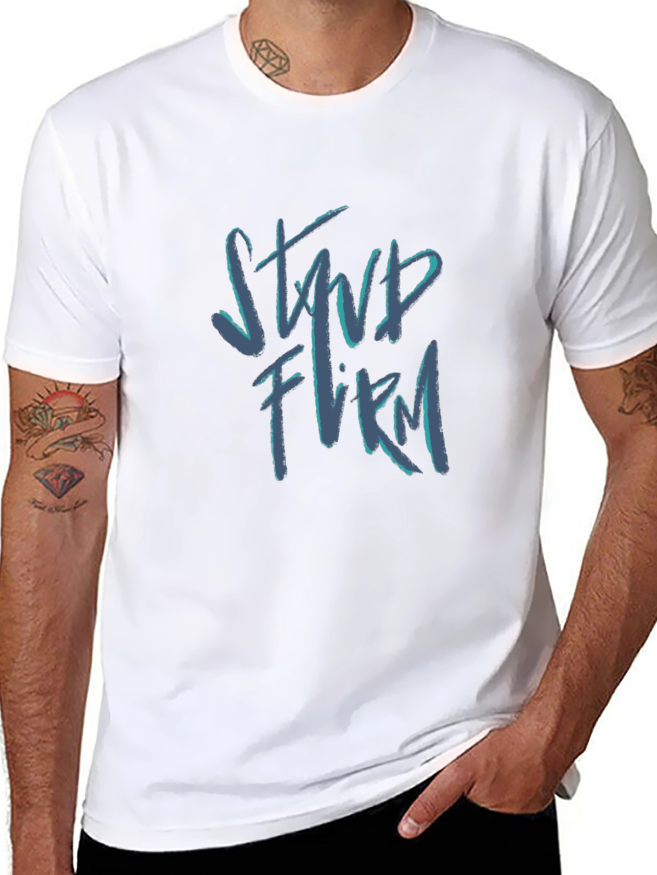 Stand Firm Black Graphic Tee