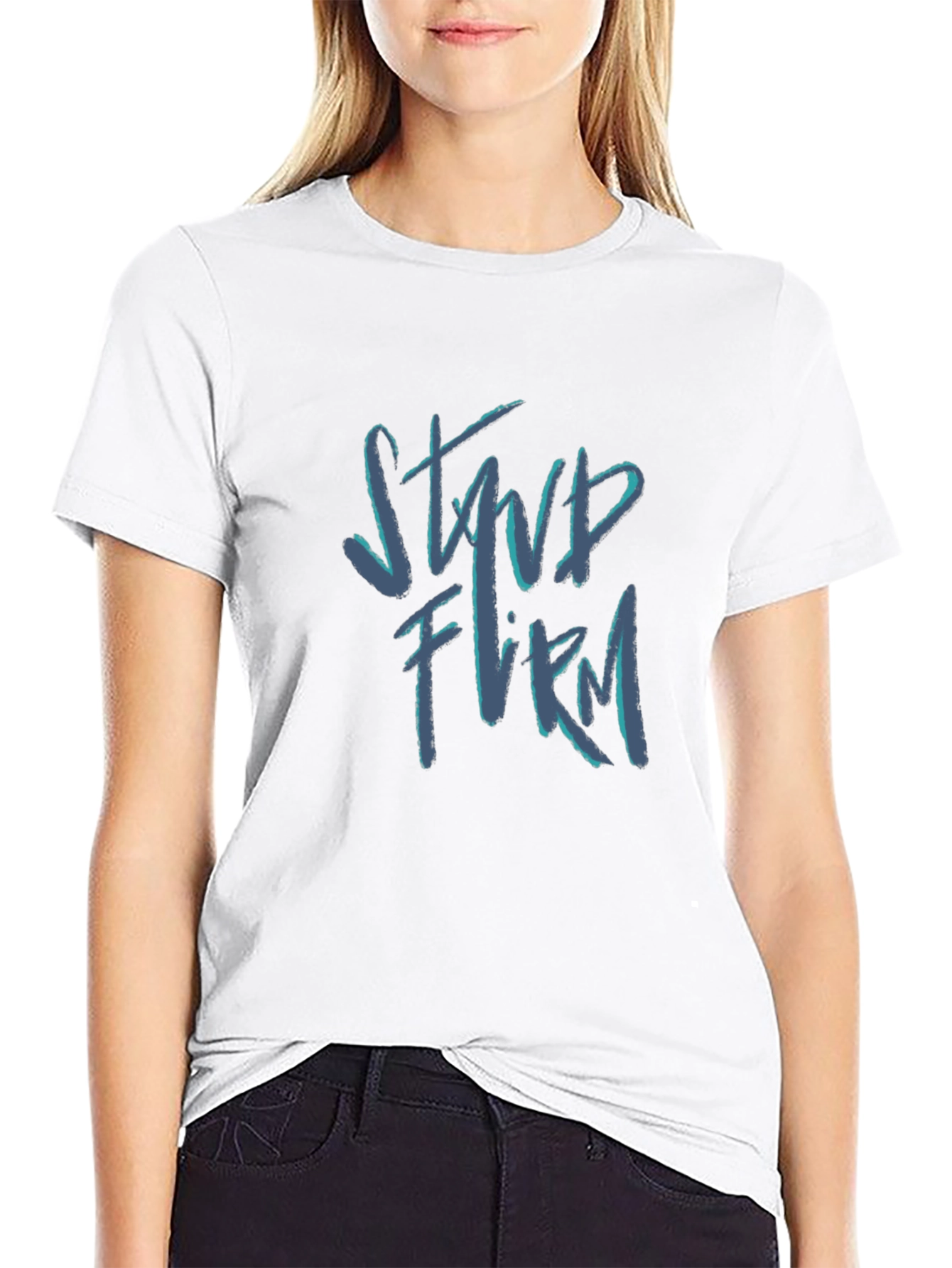 Stand Firm Black Graphic Tee