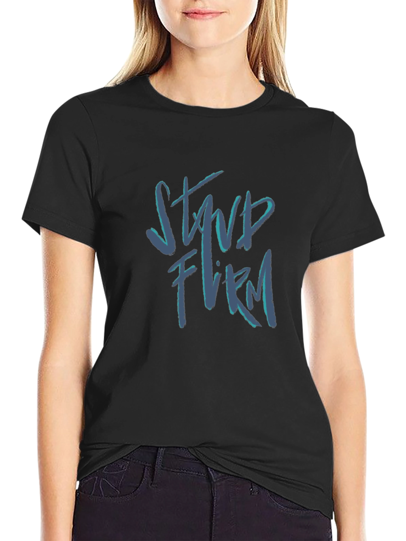 Stand Firm Black Graphic Tee
