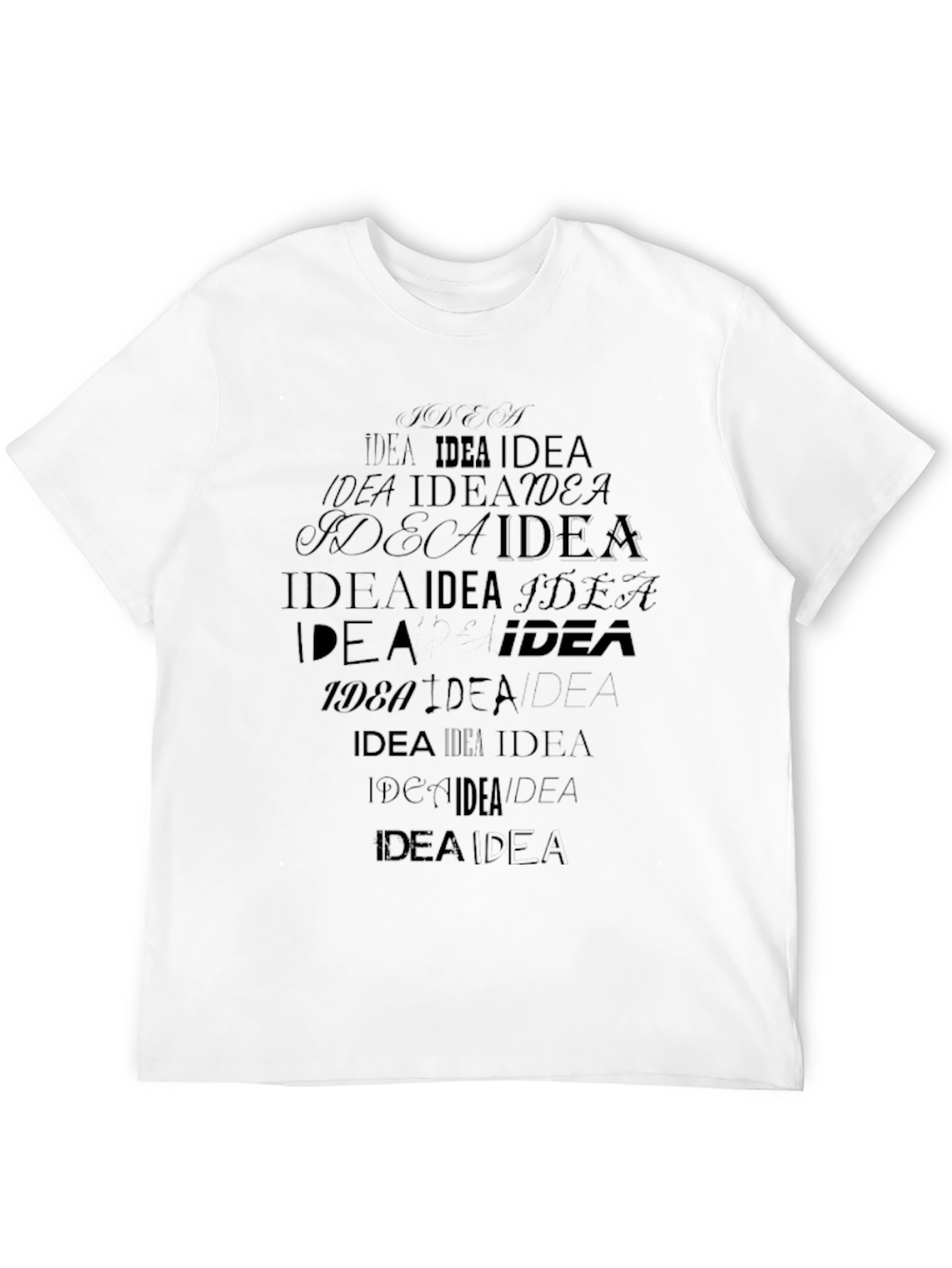Idea Graphic Print Black T-Shirt