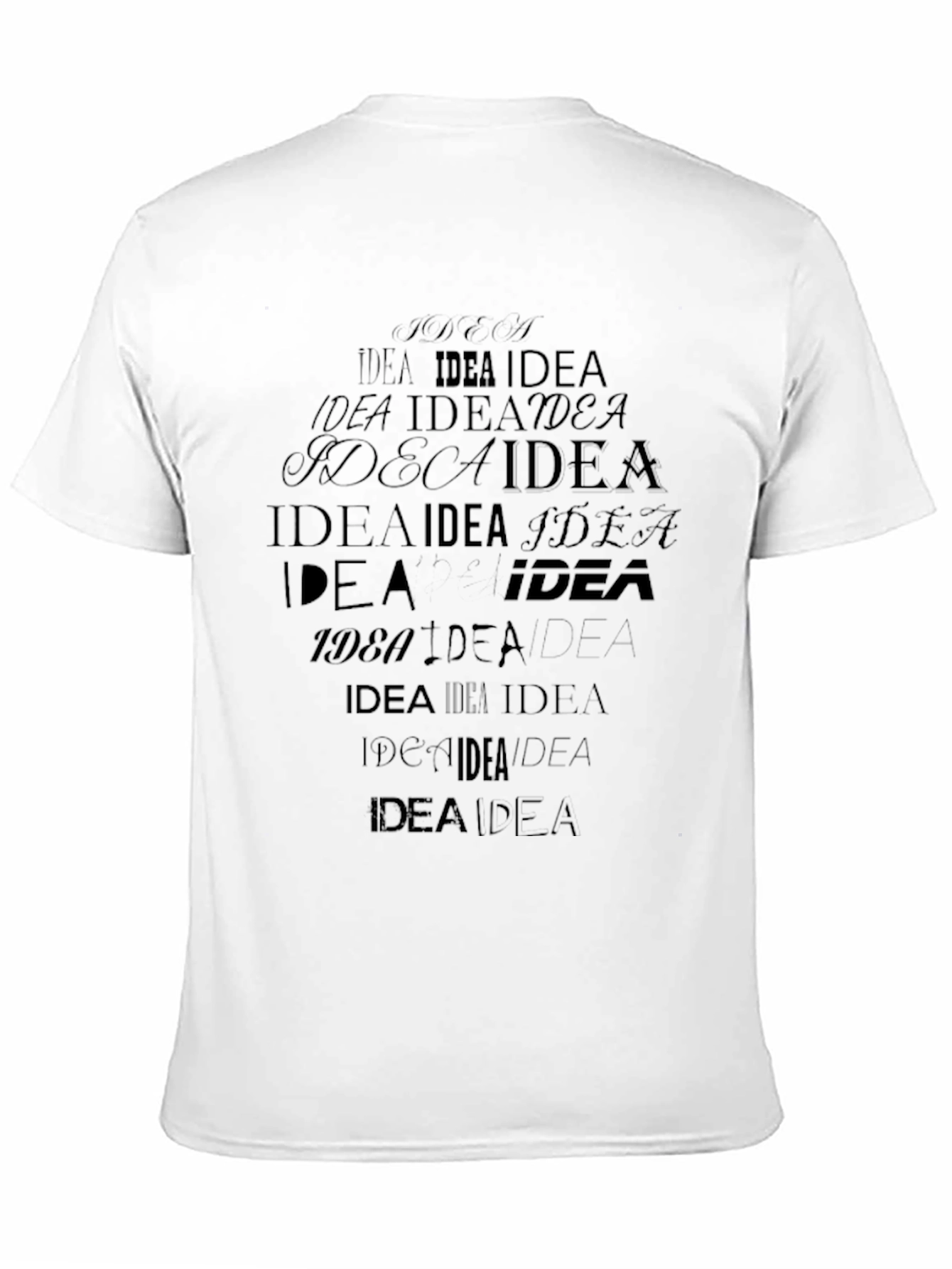 Idea Graphic Print Black T-Shirt