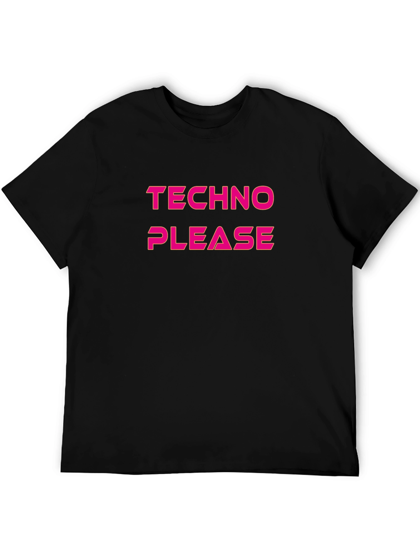 Techno Please T-Shirt - Classic Crew Neck