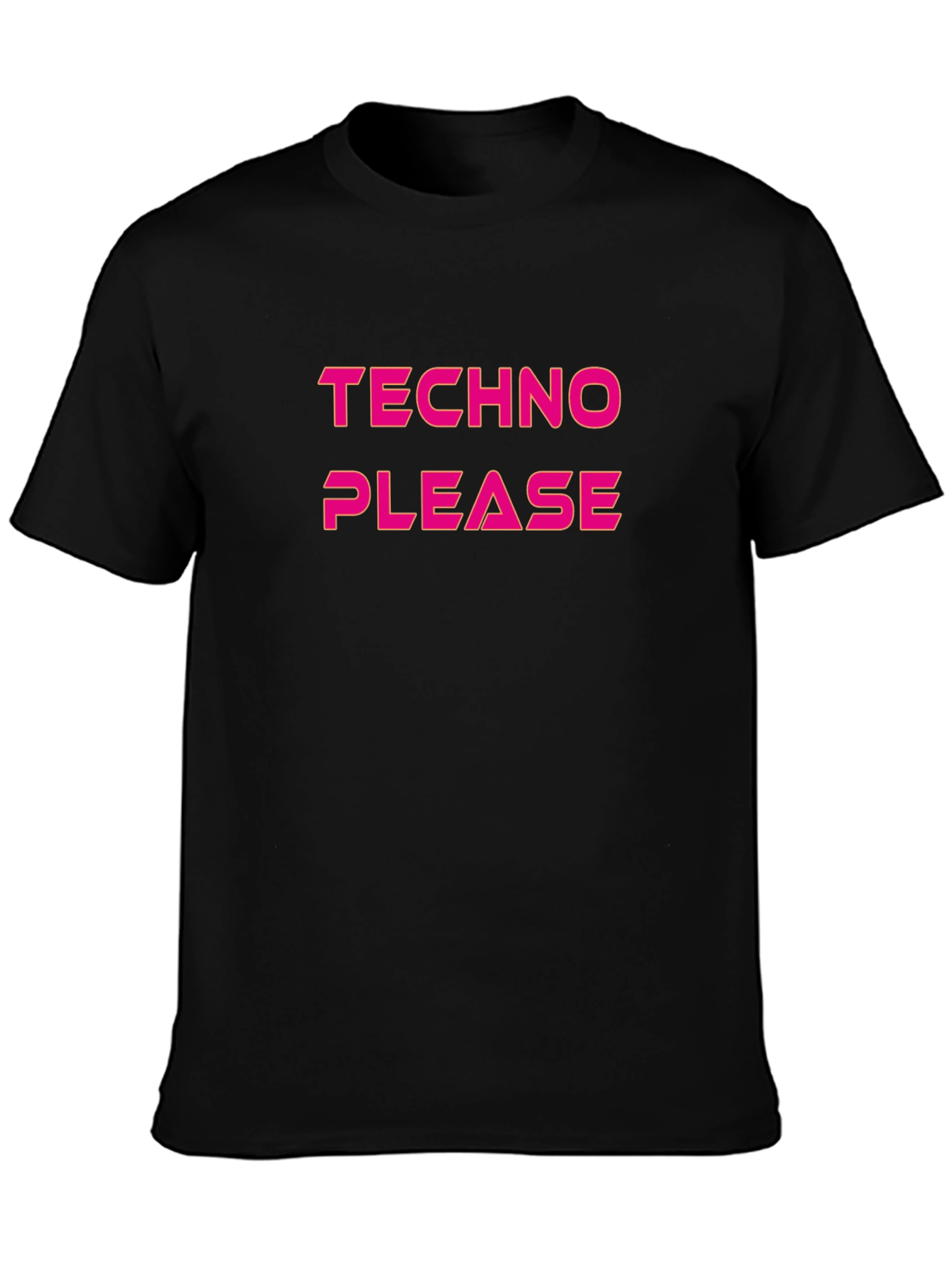 Techno Please T-Shirt - Classic Crew Neck