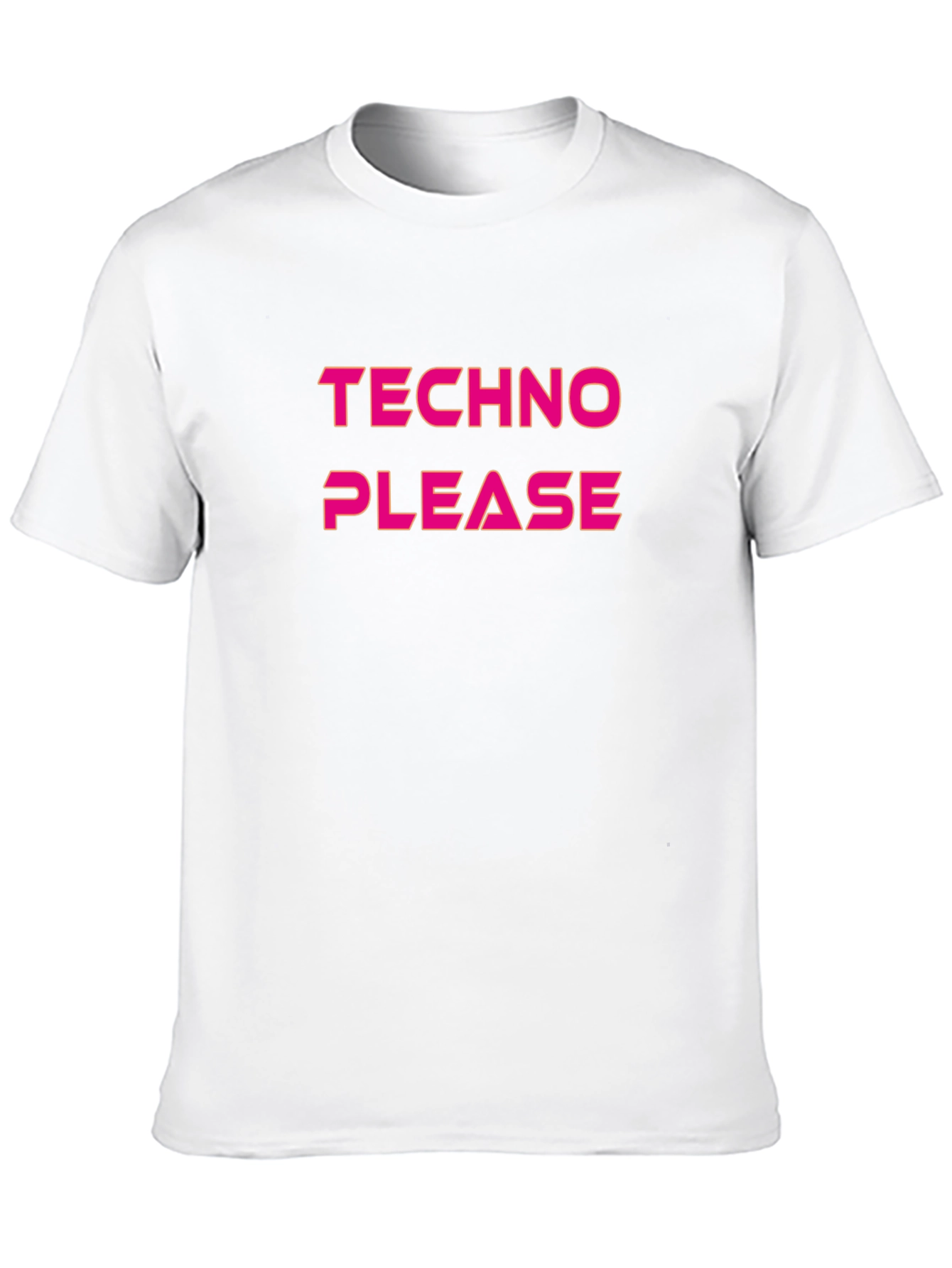 Techno Please T-Shirt - Classic Crew Neck