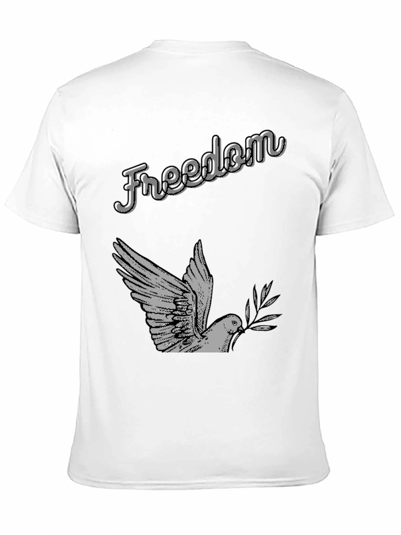 Freedom Dove Graphic T-Shirt - Soft Cotton Blend