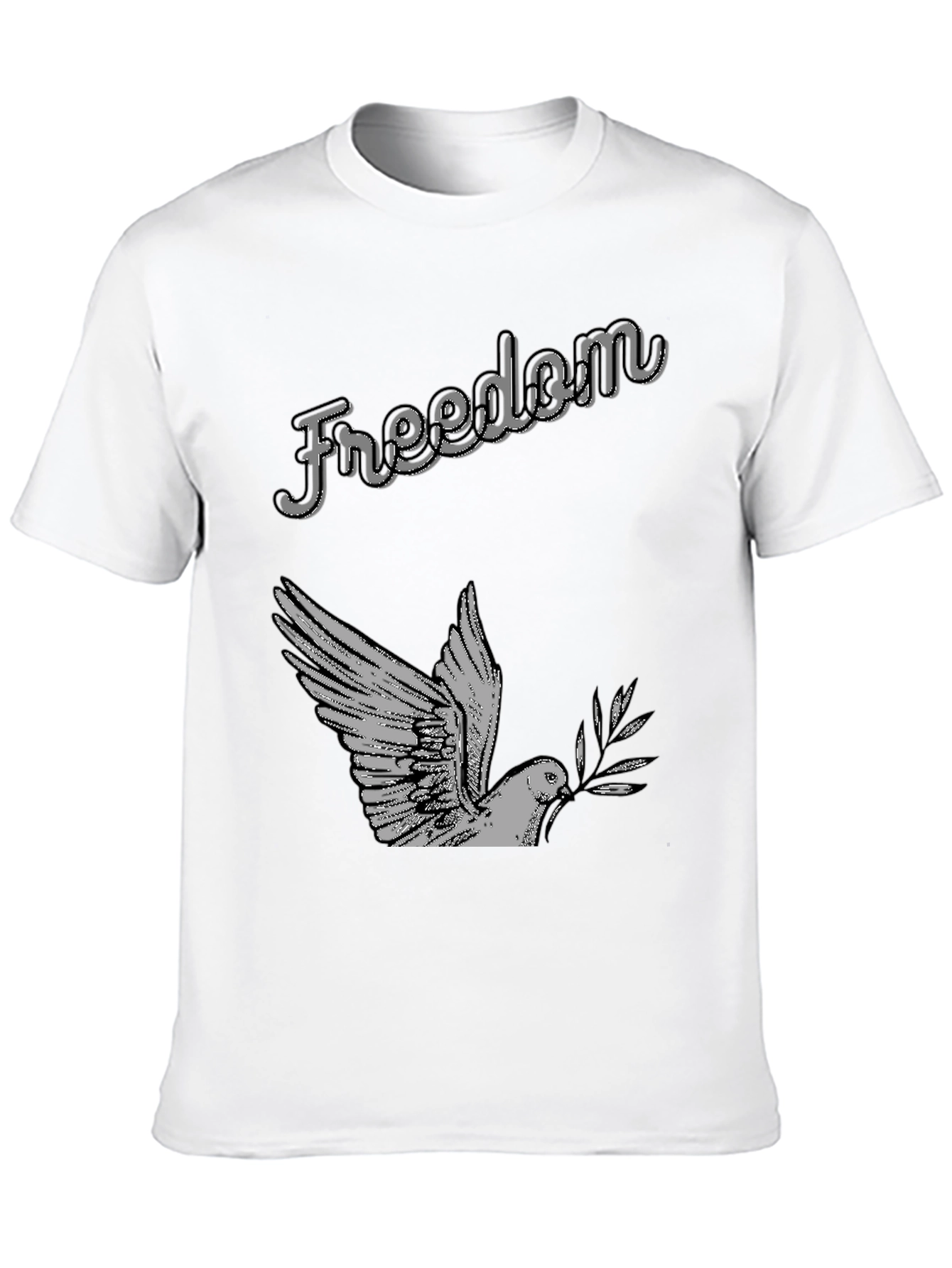 Freedom Dove Graphic T-Shirt - Soft Cotton Blend