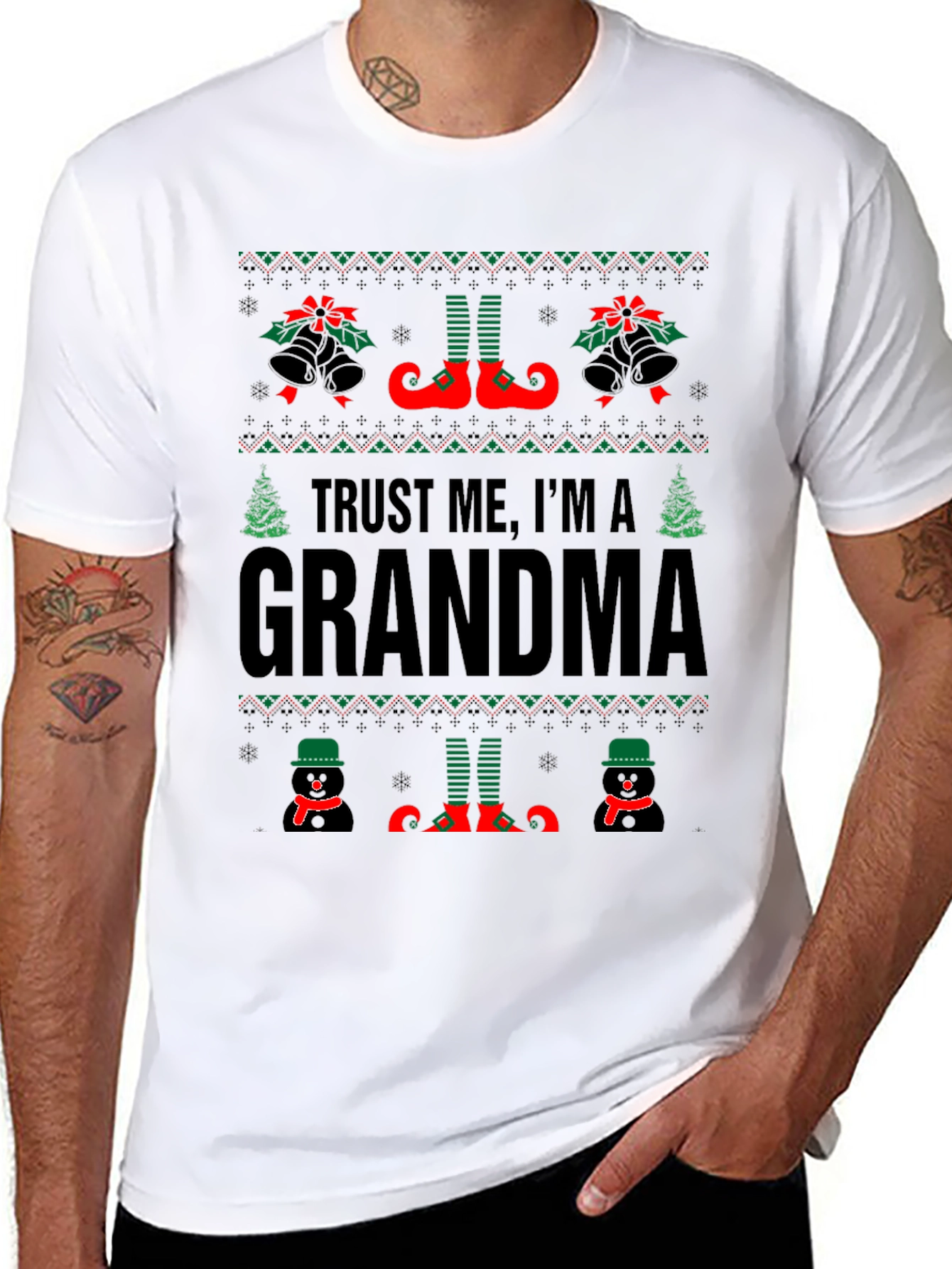 Grandma Christmas Sweater T-Shirt