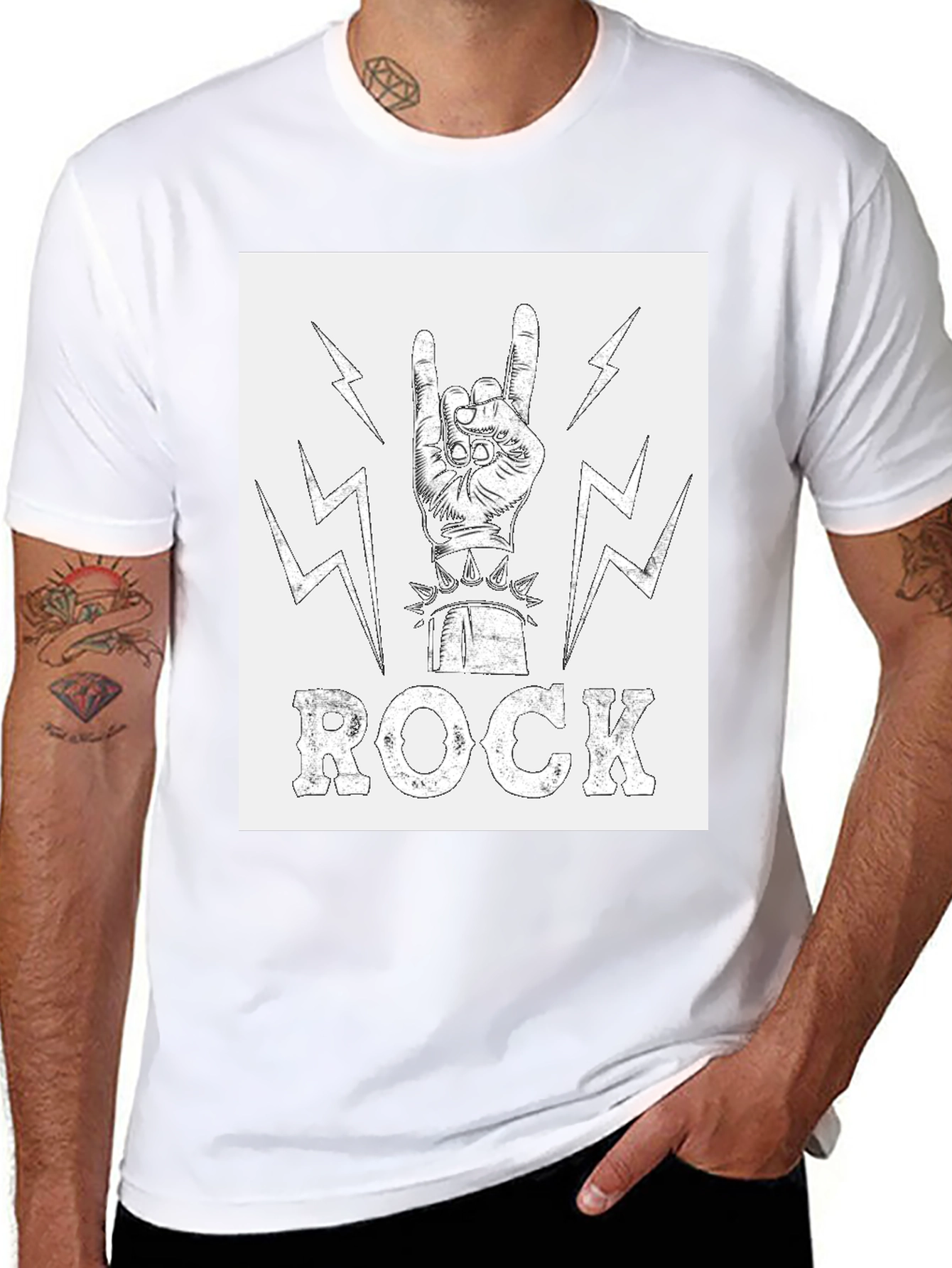 Rock and Roll Graphic T-Shirt