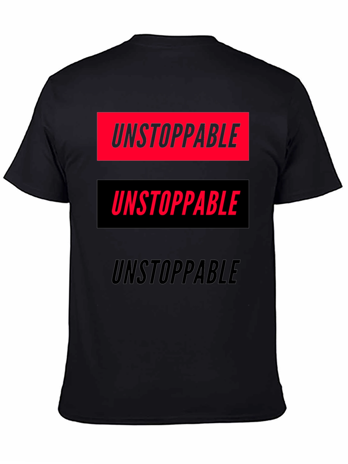Unstoppable Graphic Print T-Shirt - Bold Statement Tee