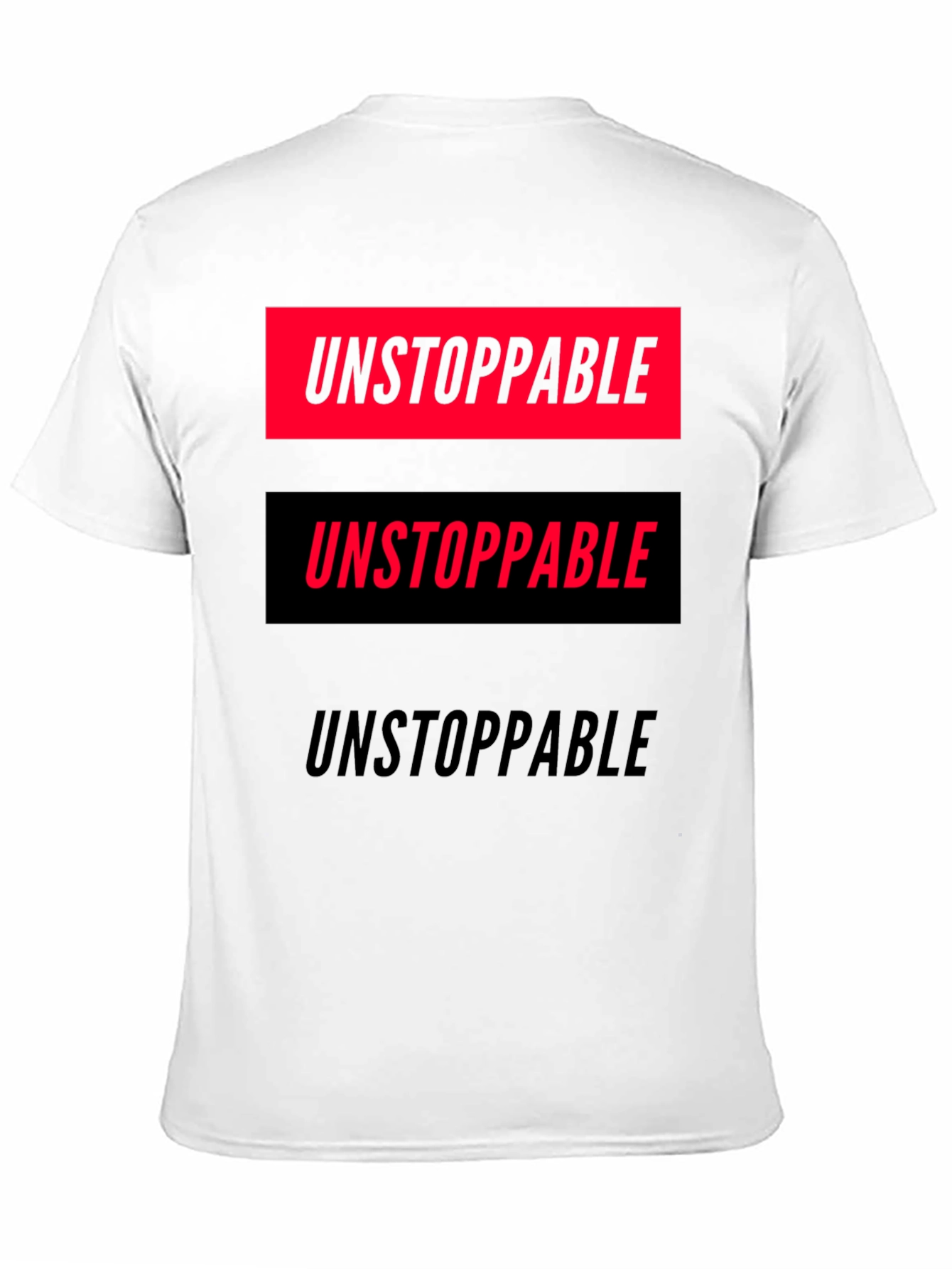 Unstoppable Graphic Print T-Shirt - Bold Statement Tee