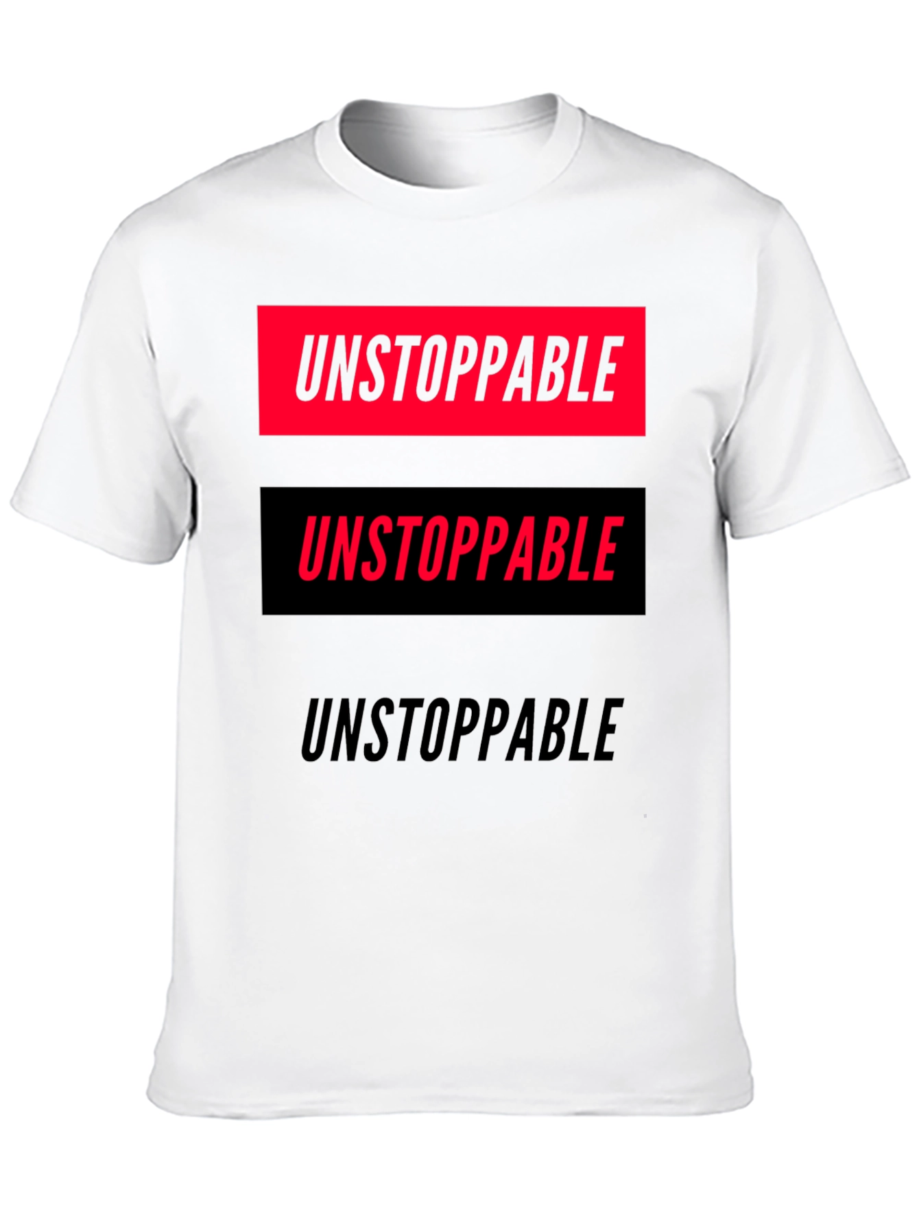 Unstoppable Graphic Print T-Shirt - Bold Statement Tee