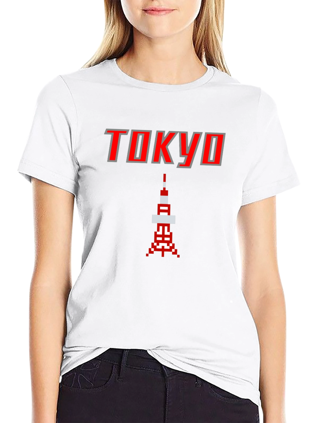 Tokyo Pixel Art T-Shirt - Retro Gaming Style