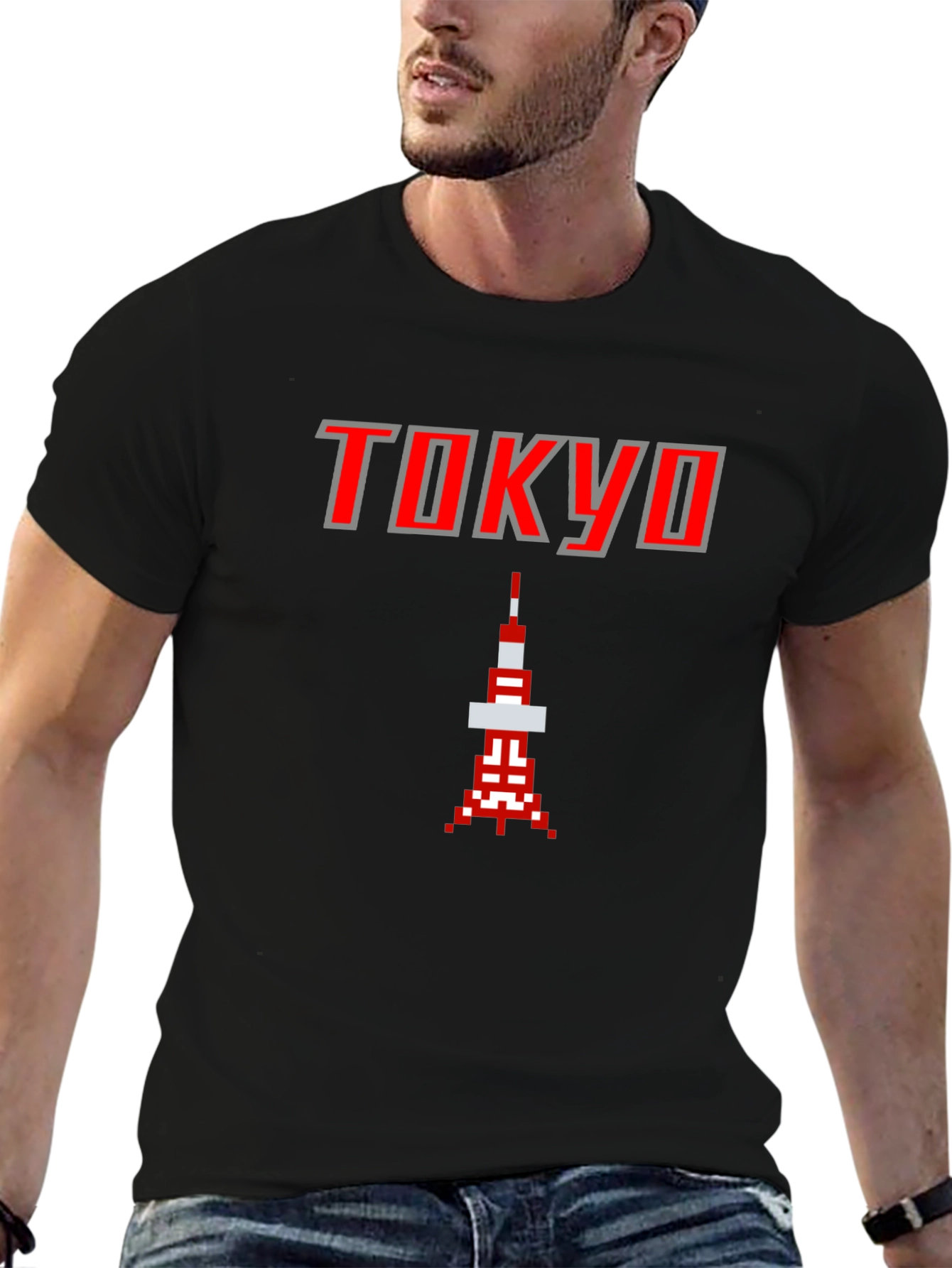 Tokyo Pixel Art T-Shirt - Retro Gaming Style