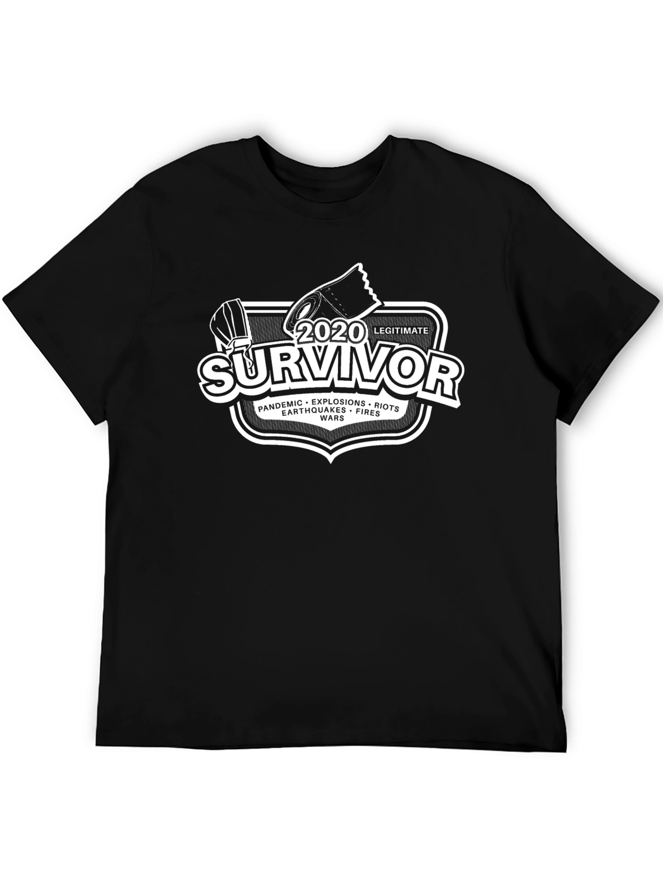 2020 Survivor T-Shirt - Pandemic Earthquake Riot Fire