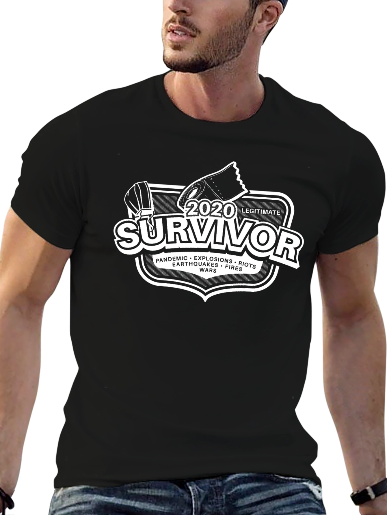 2020 Survivor T-Shirt - Pandemic Earthquake Riot Fire
