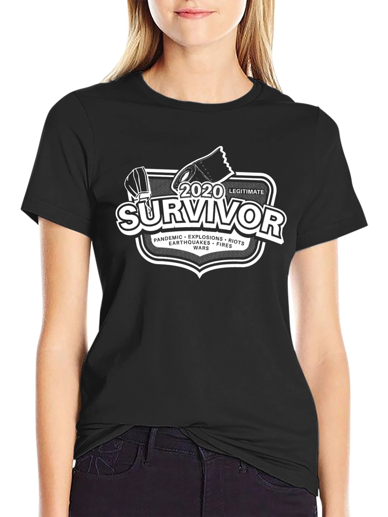 2020 Survivor T-Shirt - Pandemic Earthquake Riot Fire