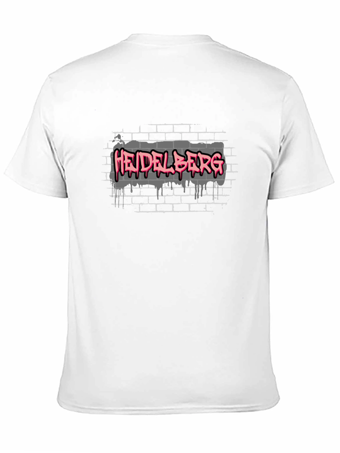 Heidelberg Graffiti Style Black T-Shirt