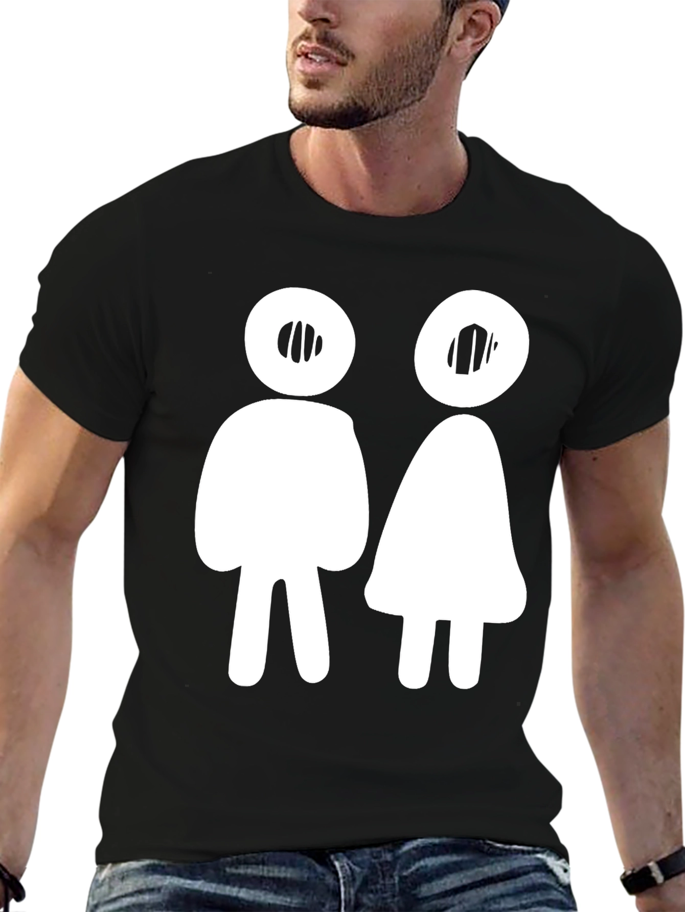 Minimalist Unisex T-Shirt with Gender Icon Design